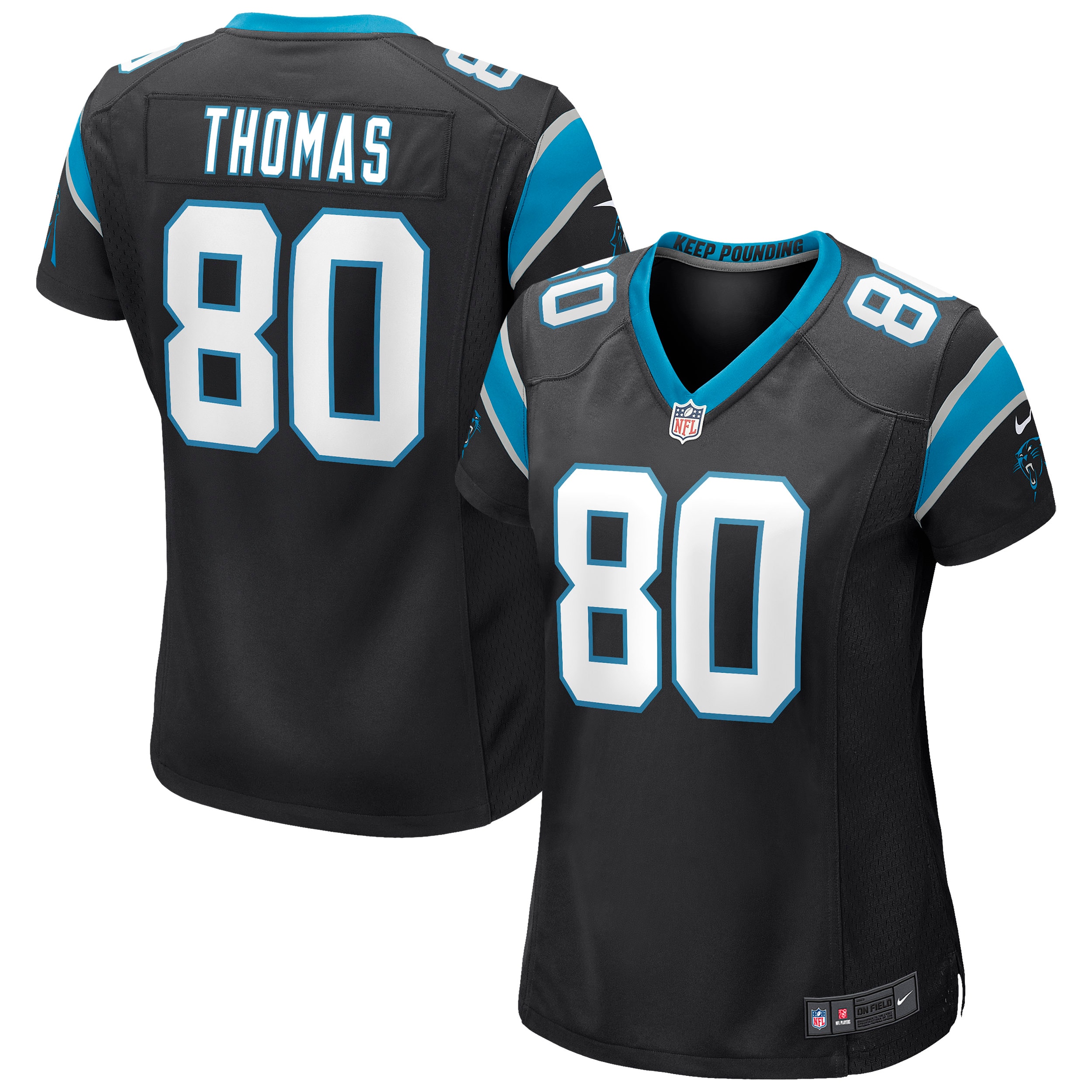 Ian Thomas Carolina Panthers Nike Women's Game Jersey - Black - vstockx