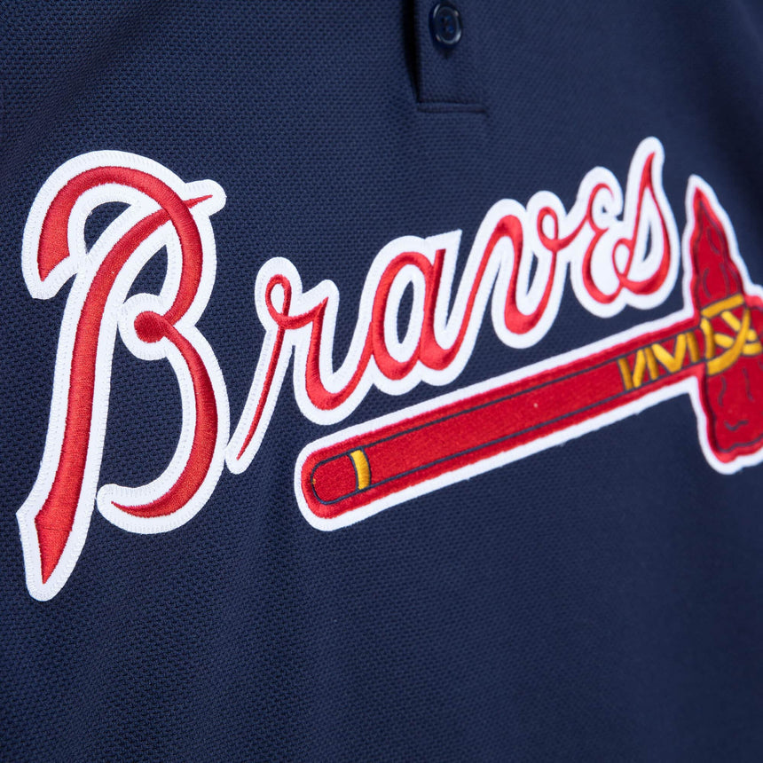 Men's Atlanta Braves Chipper Jones 2003 Mitchell & Ness Navy Cooperstown Batting Practice Jersey - vstockx