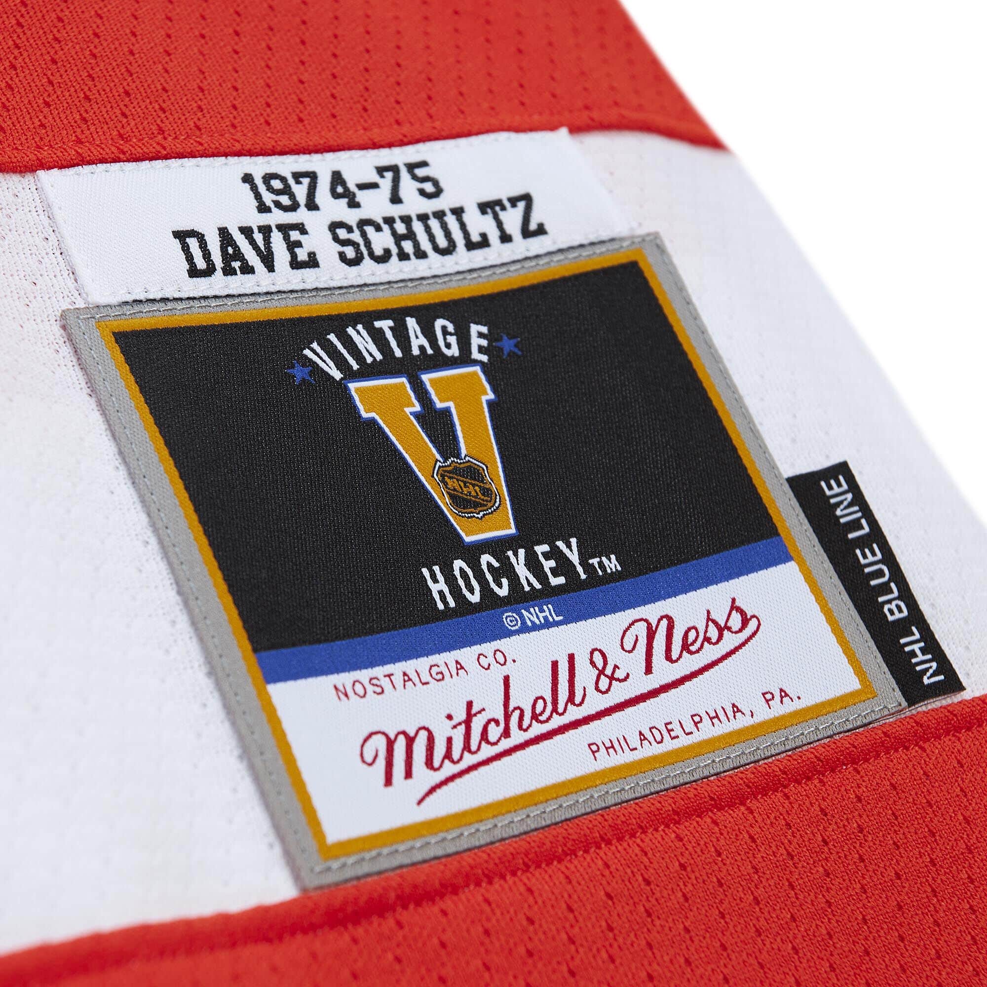 Blue Line Dave Schultz Philadelphia Flyers 1974 Jersey - vstockx