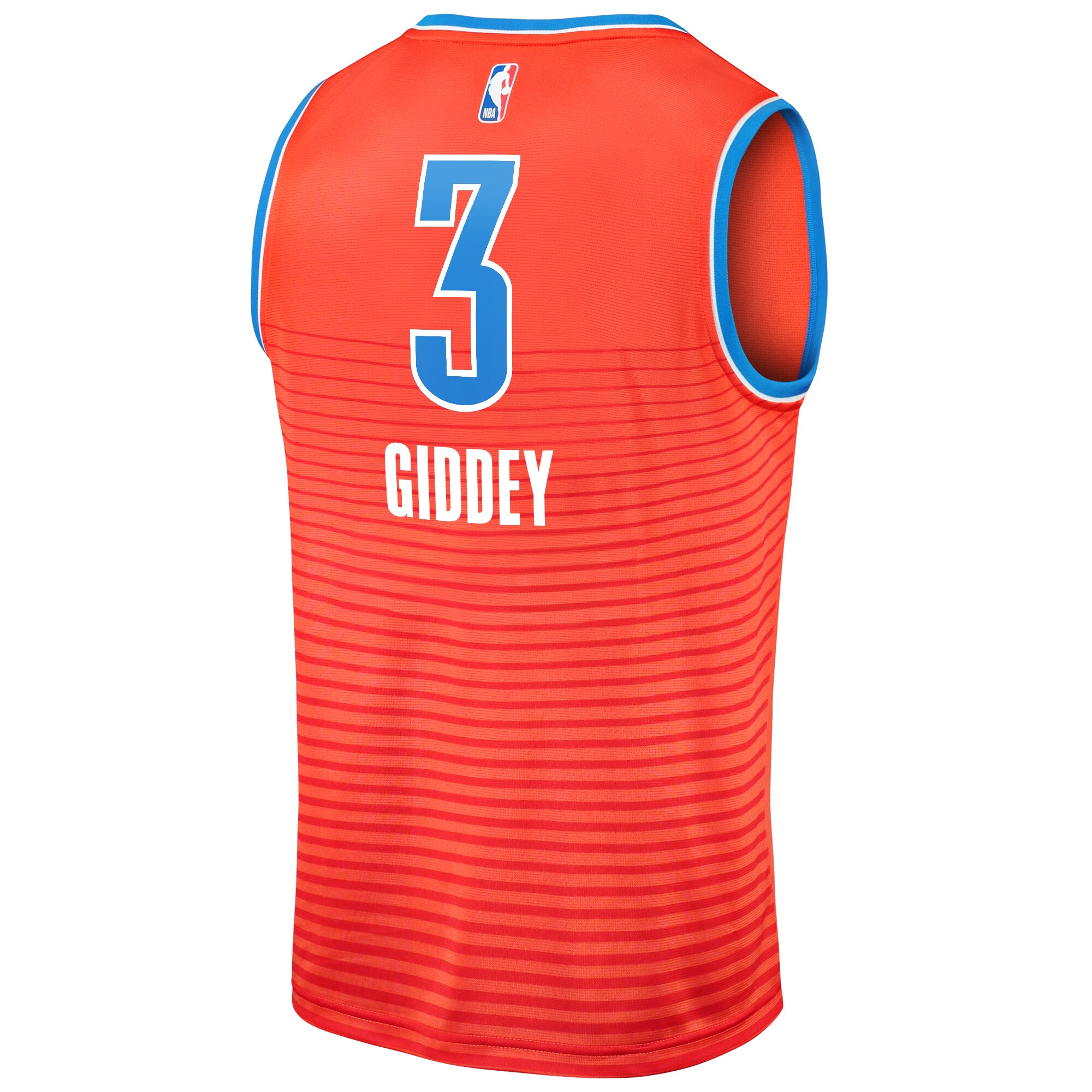 Josh Giddey Oklahoma City Thunder Fanatics Branded Fast Break Replica Player Jersey - Statement Edition - Orange - vstockx