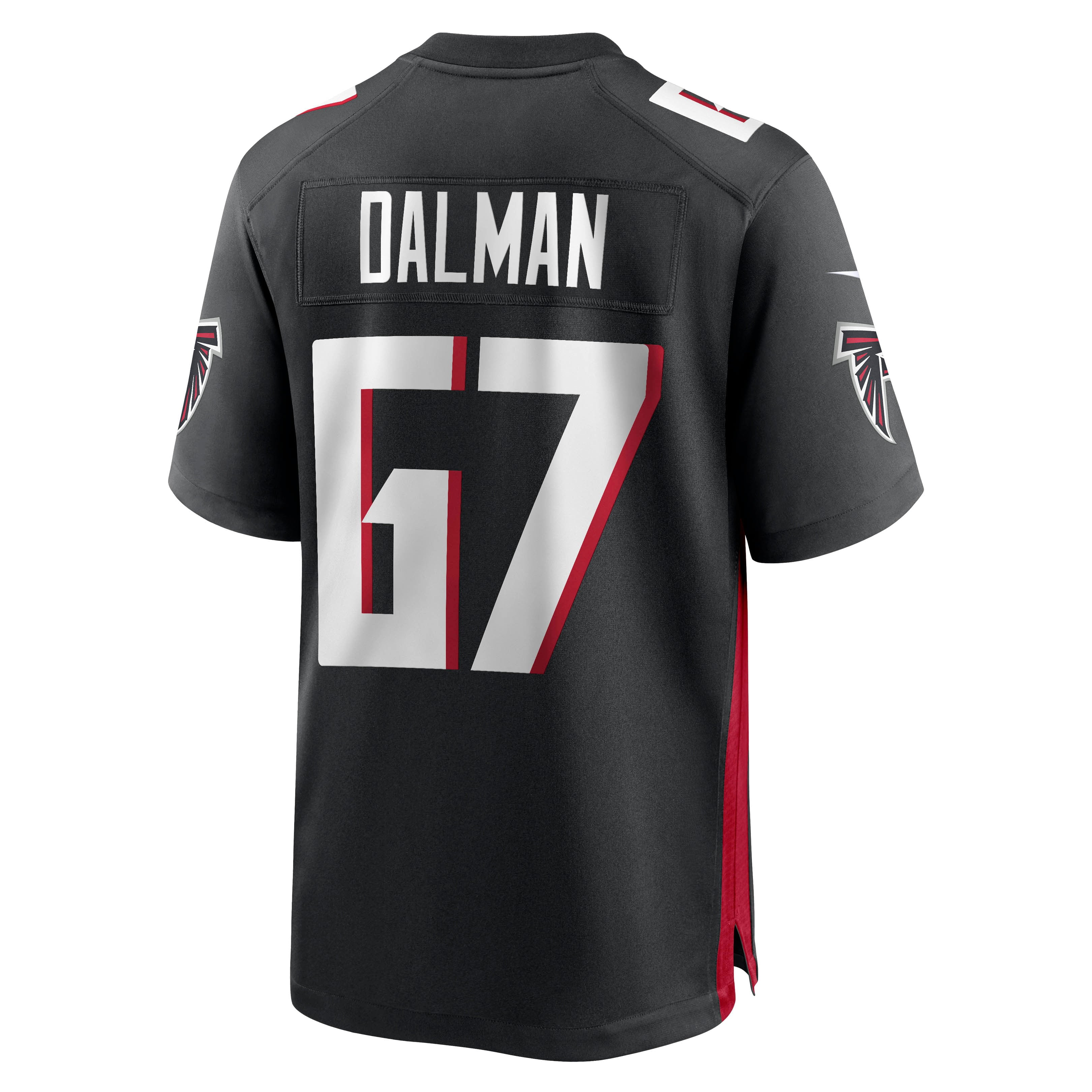 Men's Nike Drew Dalman Black Atlanta Falcons Game Jersey - vstockx