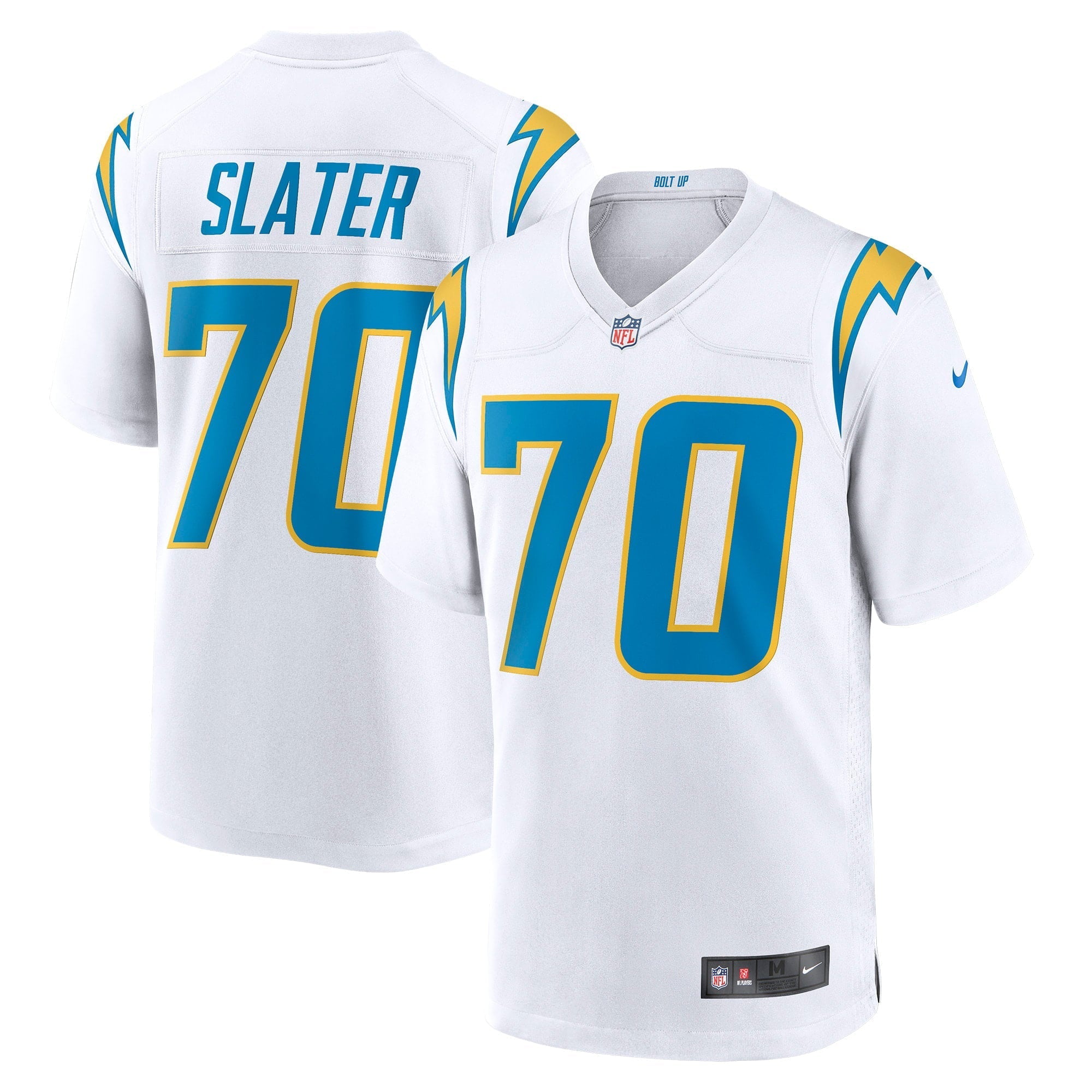 Men's Nike Rashawn Slater White Los Angeles Chargers Game Jersey - vstockx