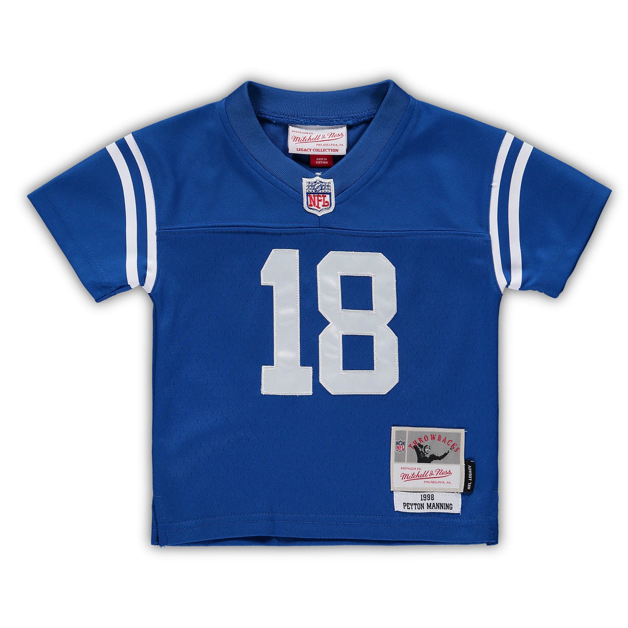 Peyton Manning Indianapolis Colts Mitchell & Ness Infant 1998 Retired Legacy Jersey - Royal - vstockx
