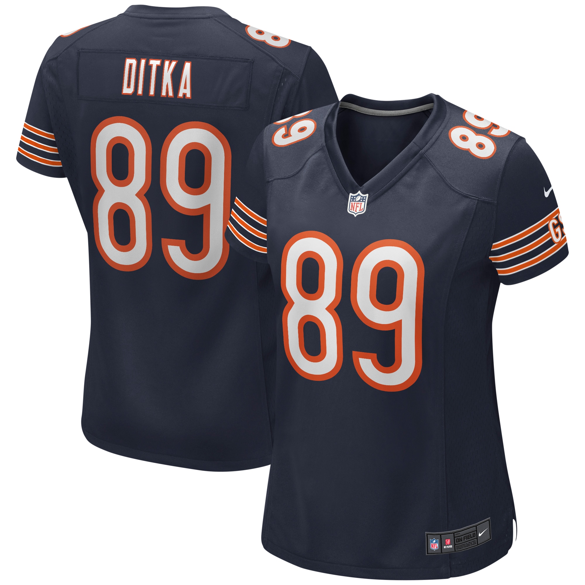 Mike Ditka Chicago Bears Nike Women's Game Retired Player Jersey - Navy - vstockx