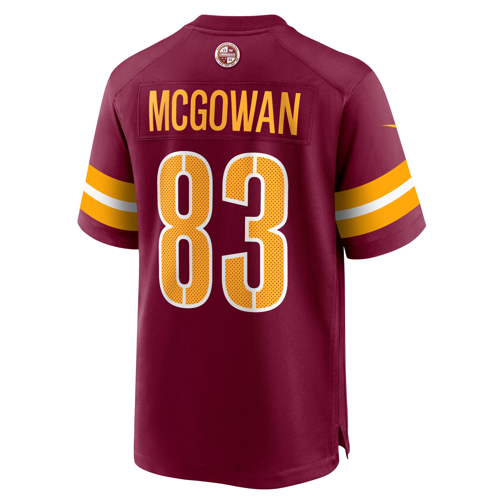 Kyric Mcgowan Washington Commanders Nike Player Game Jersey - Burgundy - vstockx