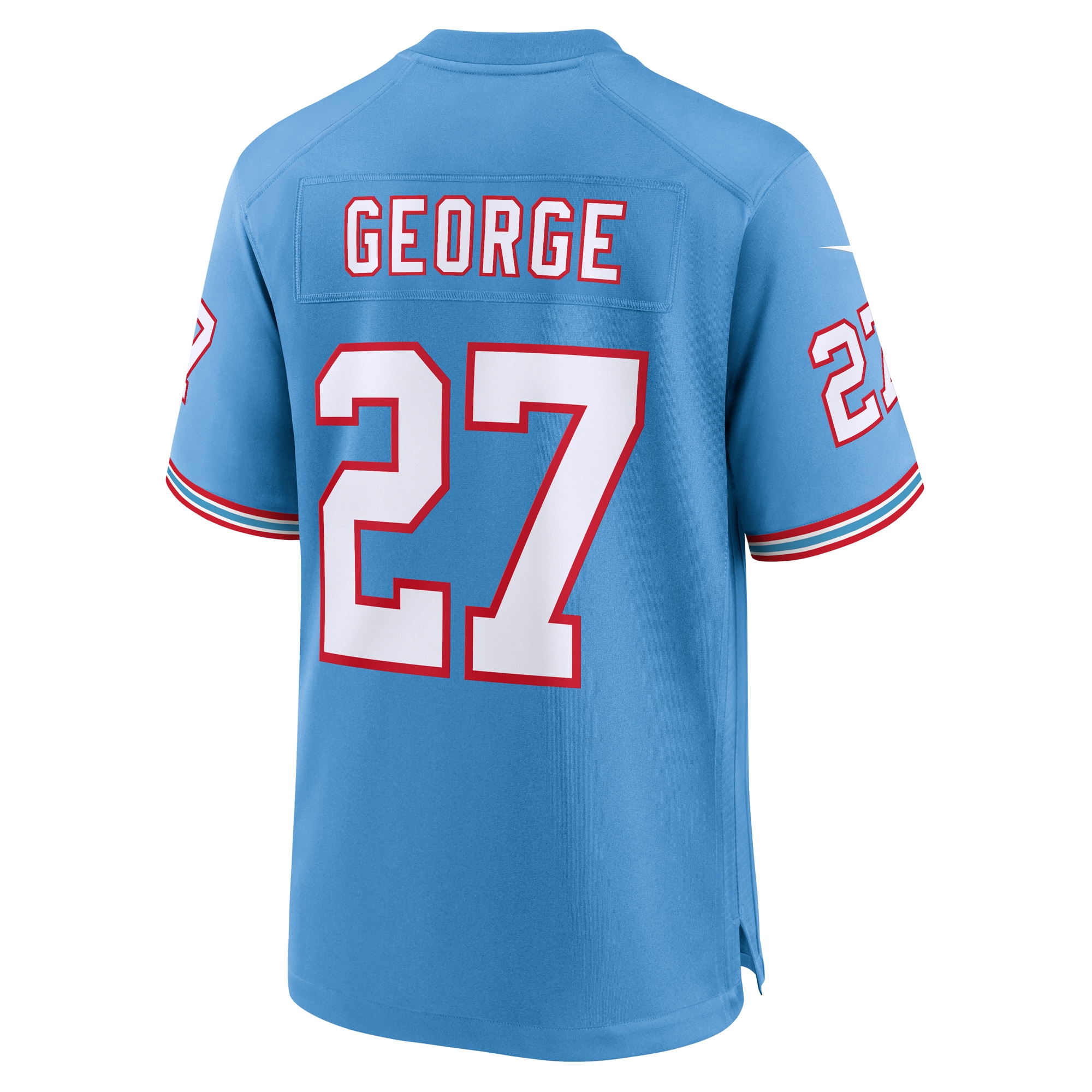 Eddie George Tennessee Titans Nike Oilers Throwback Retired Player Game Jersey - Light Blue - vstockx