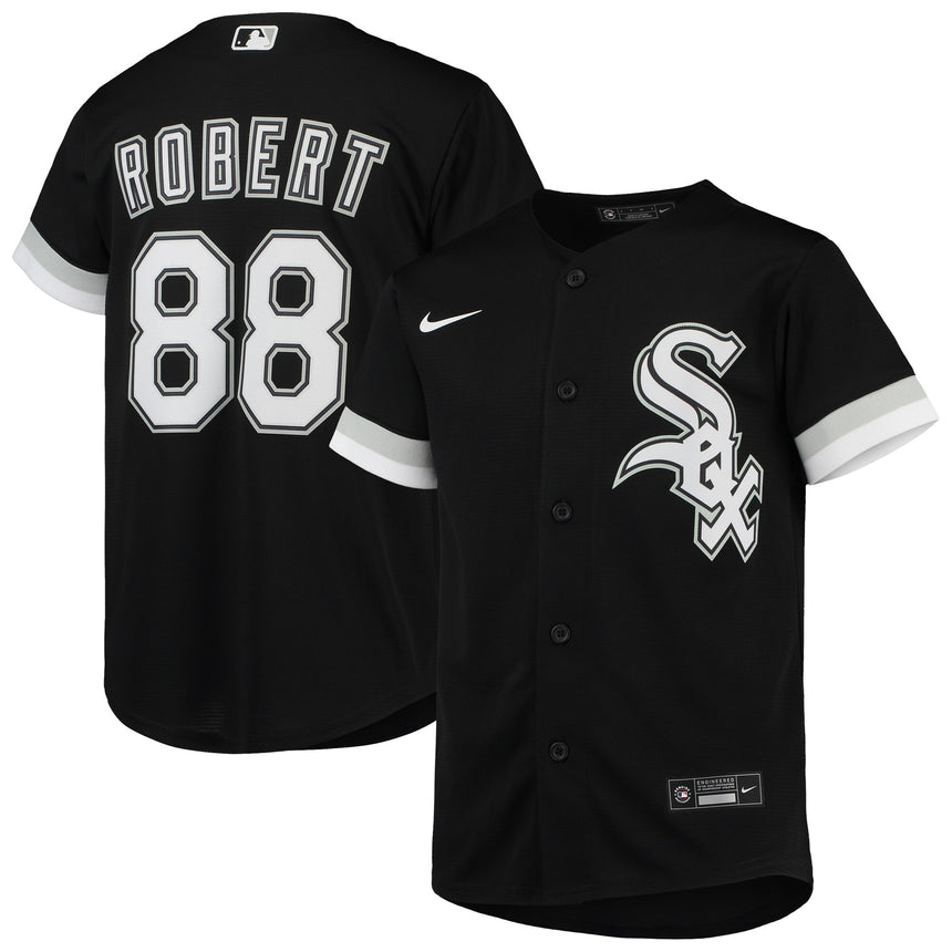 Youth Chicago White Sox Luis Robert Black Alternate Replica Player Jersey - vstockx