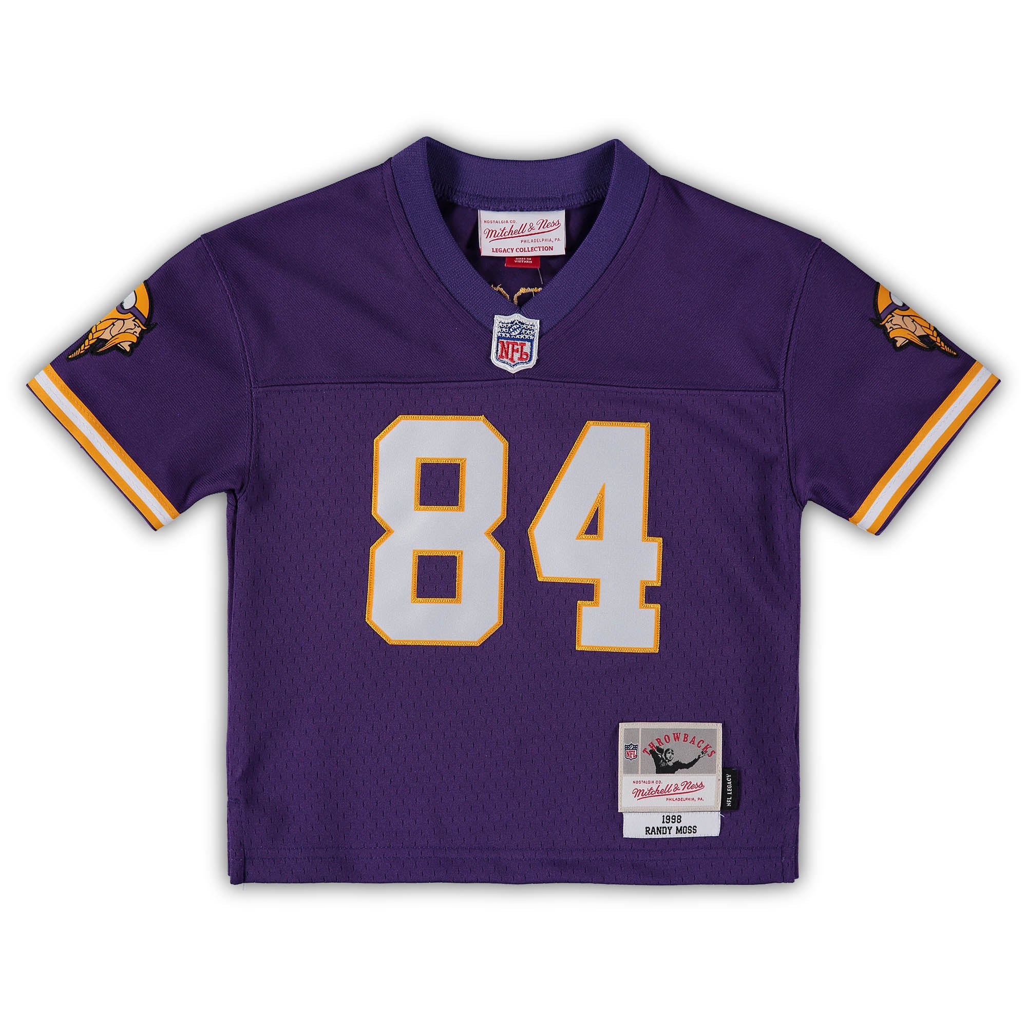 Randy Moss Minnesota Vikings Mitchell & Ness Toddler 1998 Retired Legacy Jersey - Purple - vstockx