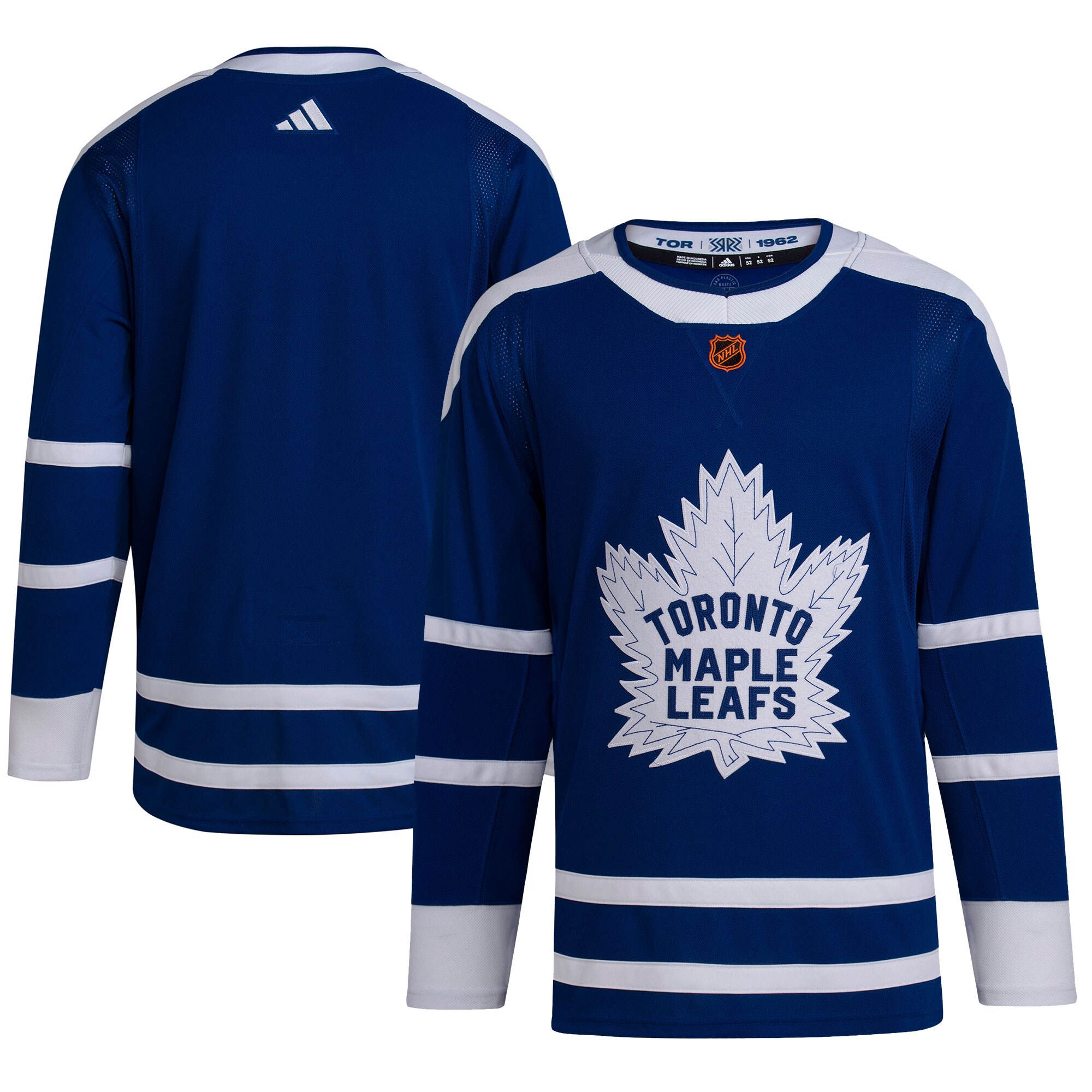 Toronto Maple Leafs adidas Reverse Retro 2.0 Authentic Blank Jersey - Royal - vstockx