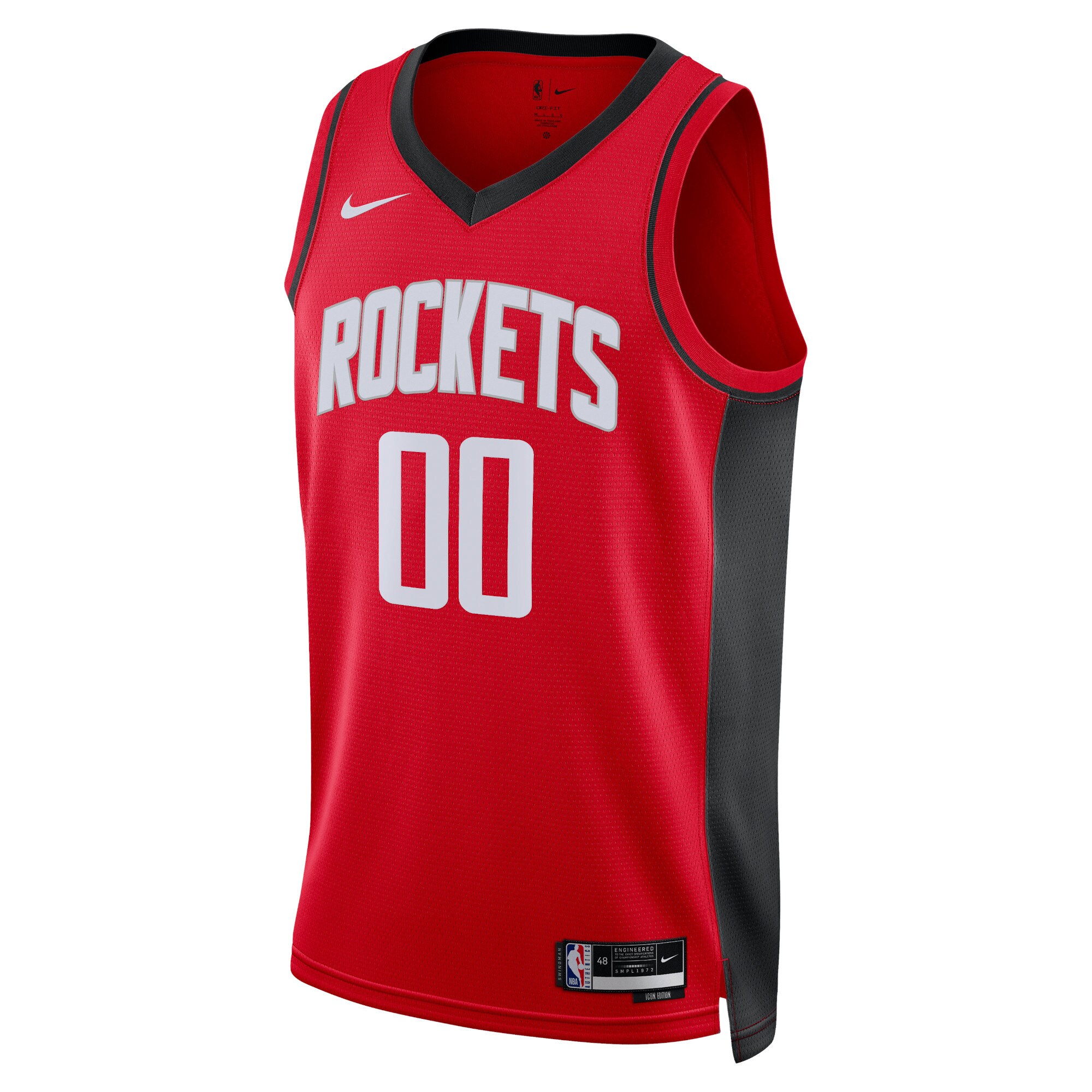Houston Rockets Nike Unisex Swingman Custom Jersey Red - Icon Edition - vstockx