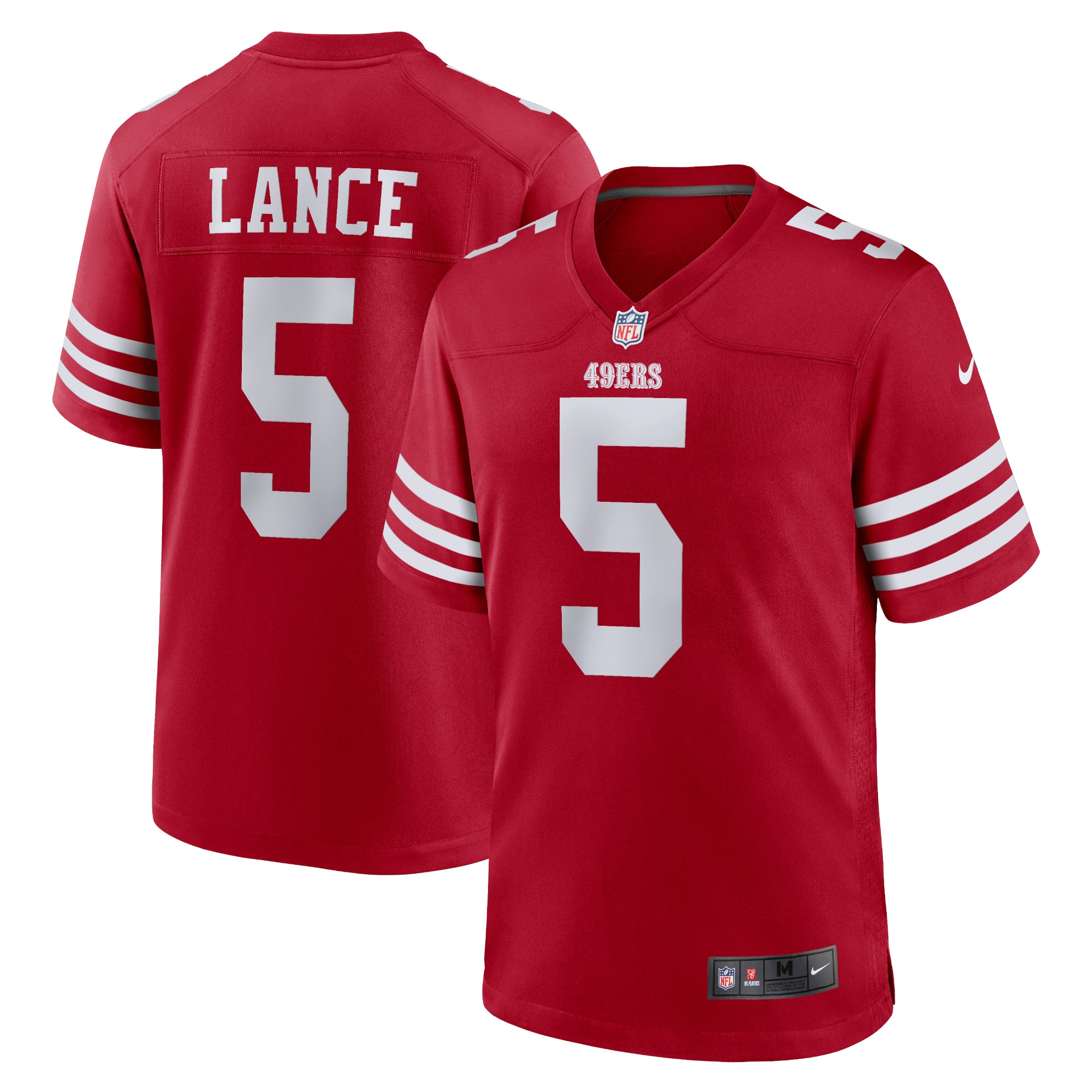 Trey Lance San Francisco 49ers Nike Game Player Jersey - Scarlet - vstockx