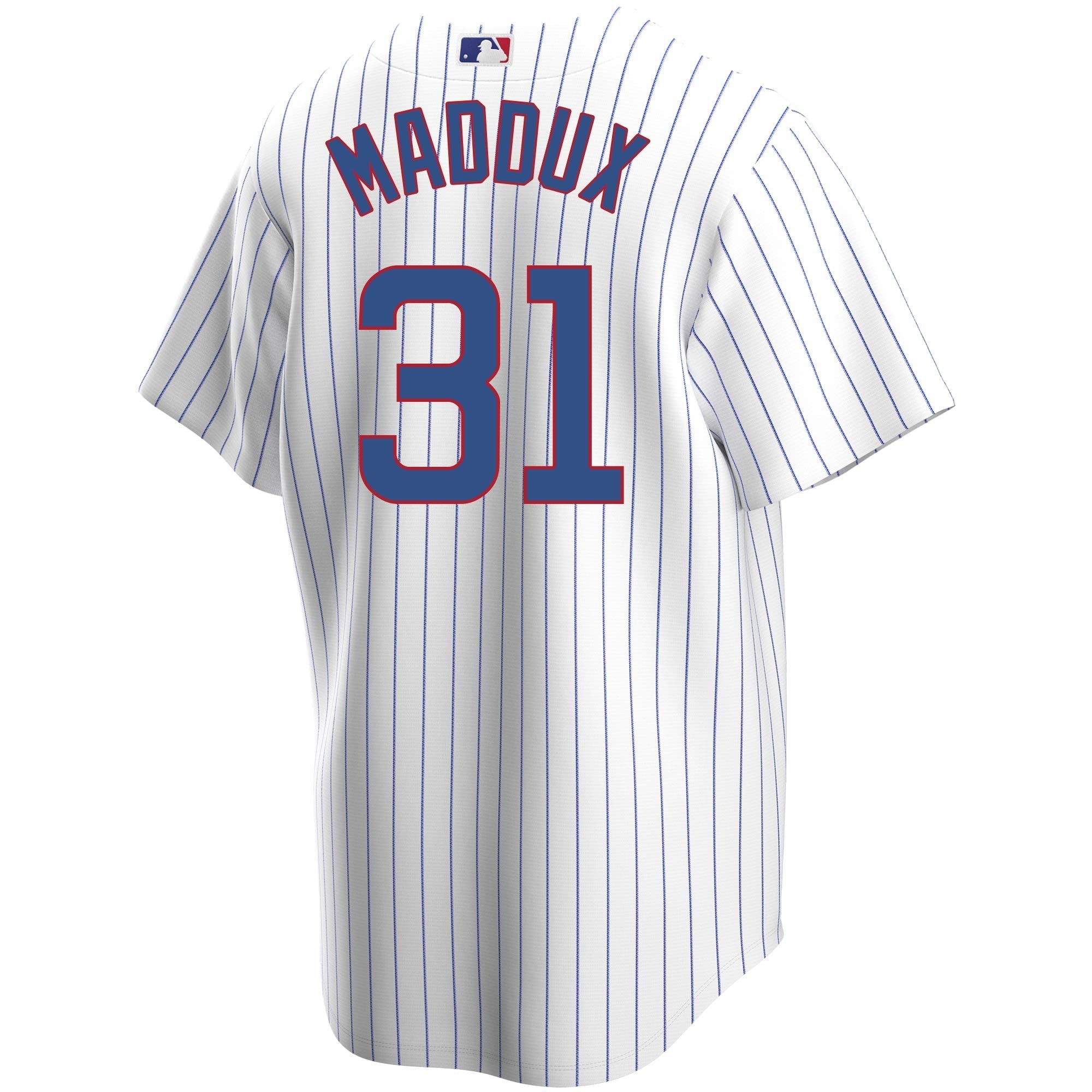 Greg Maddux Chicago Cubs Home Pinstripe Men's Replica Jersey - vstockx