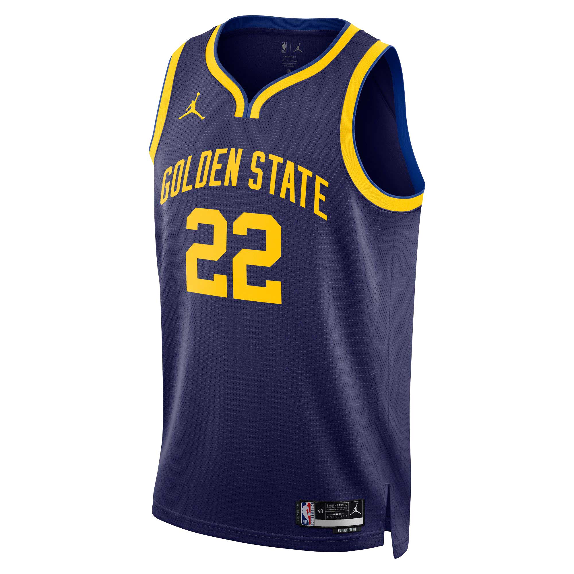 Andrew Wiggins Golden State Warriors Jordans Brand Unisex Swingman Jersey - Statement Edition - Navy - vstockx