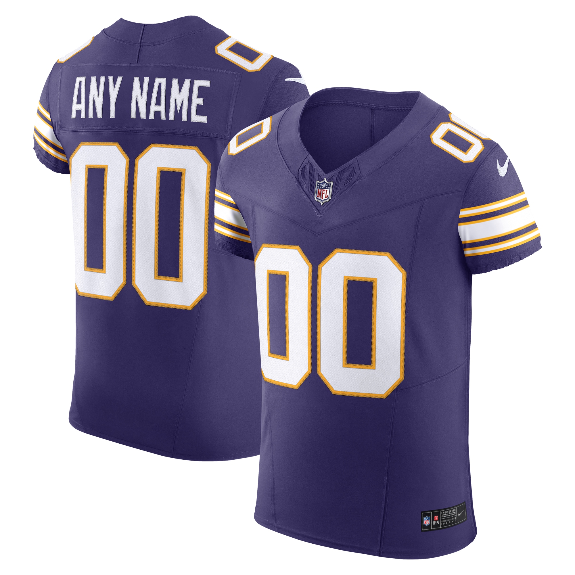 Minnesota Vikings Nike Vapor F.U.S.E. Elite Custom Jersey - Purple - vstockx