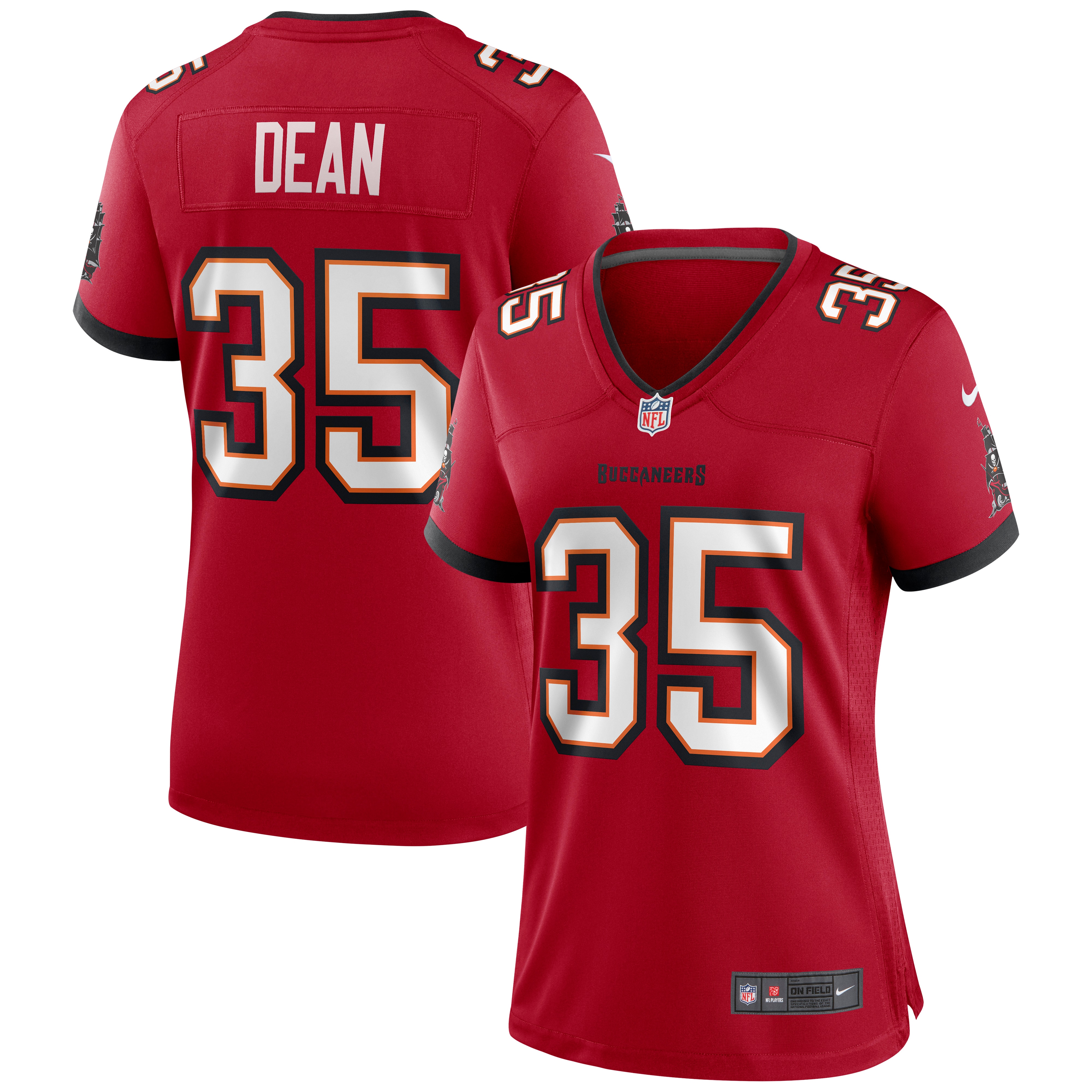 Jamel Dean Tampa Bay Buccaneers Nike Women's Game Jersey - Red - vstockx