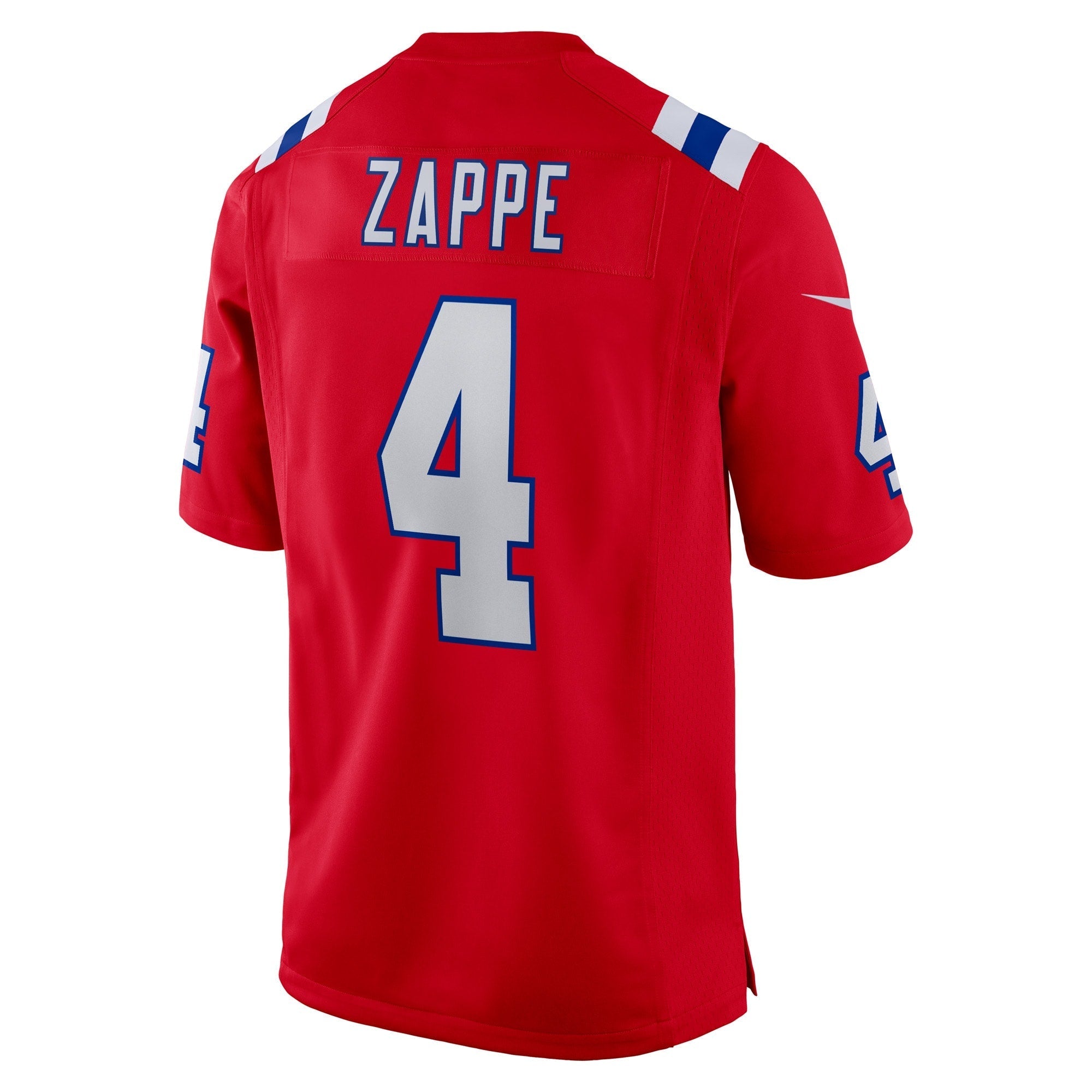 Men's Nike Bailey Zappe Red New England Patriots Alternate Game Player Jersey - vstockx
