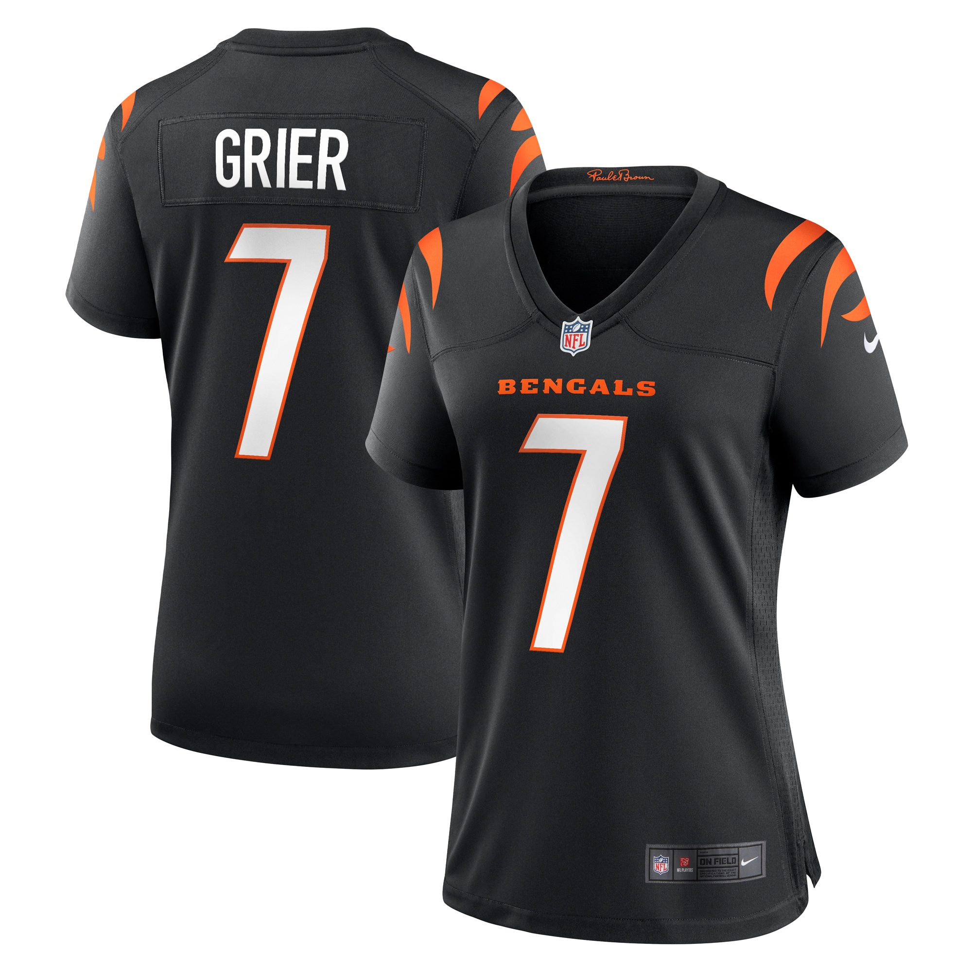 Will Grier Cincinnati Bengals Nike Women's Team Game Jersey - Black - vstockx