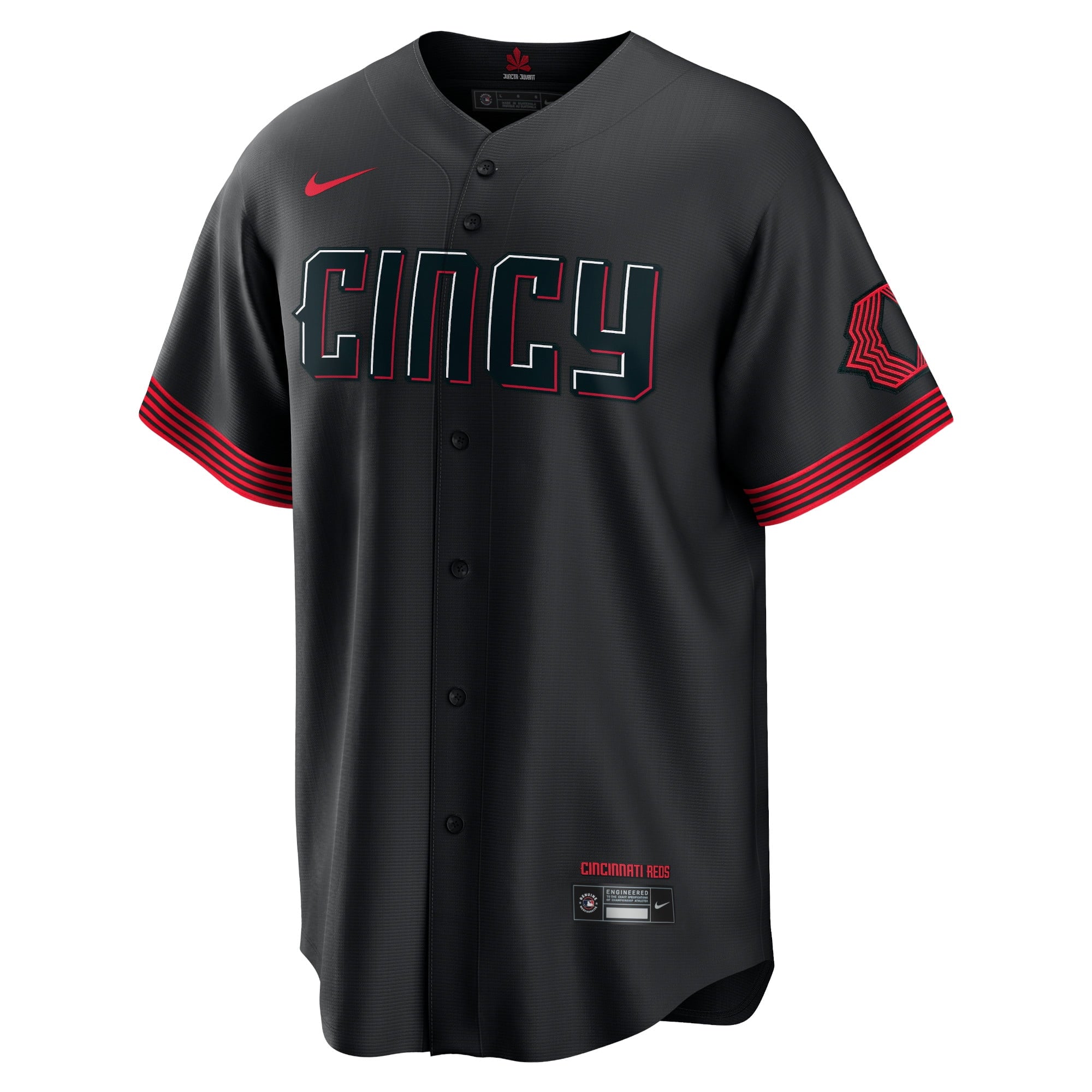 Men's Nike Joe Morgan Black Cincinnati Reds 2023 City Connect Replica Player Jersey - vstockx
