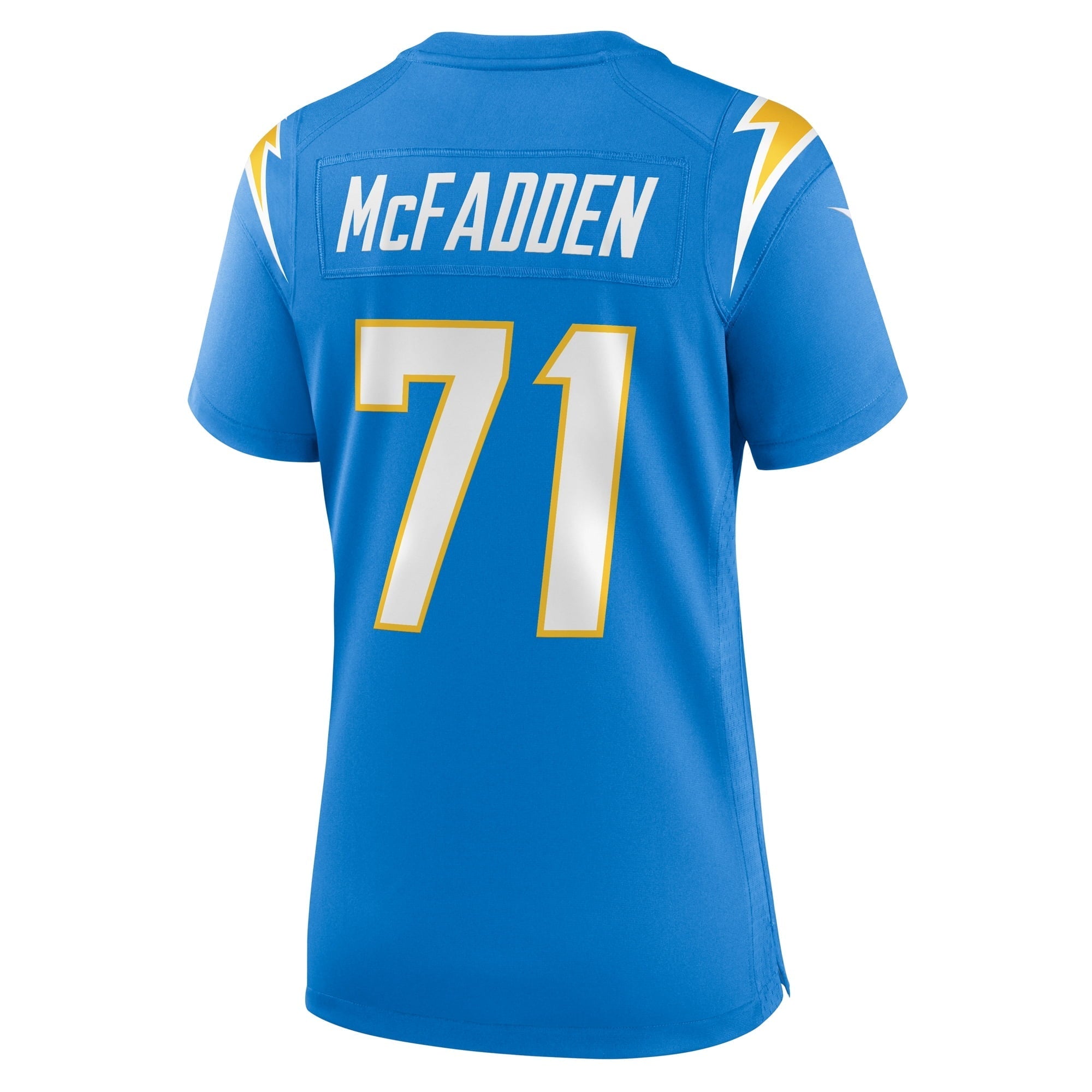 Women's Nike Jordans McFadden Powder Blue Los Angeles Chargers Team Game Jersey - vstockx