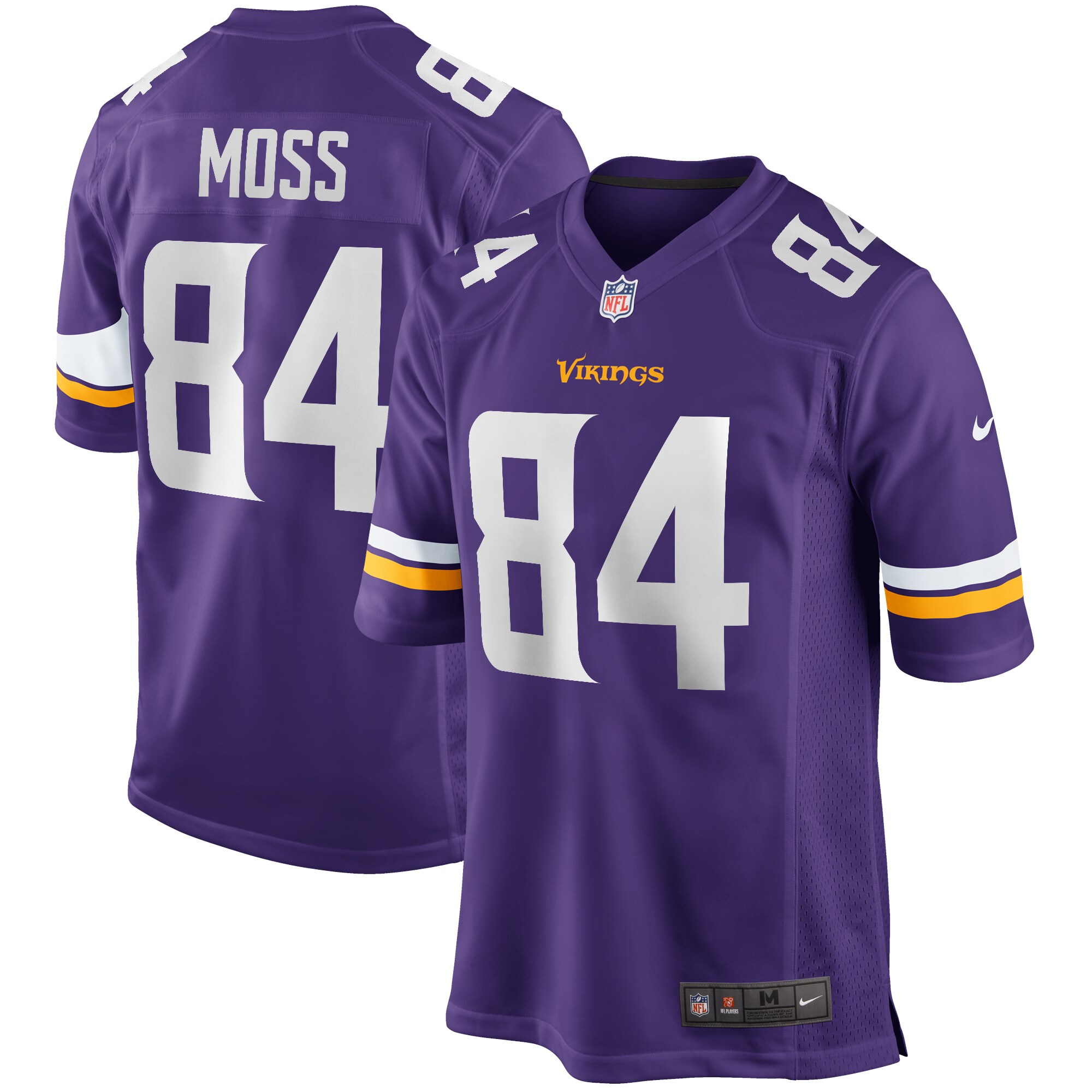 Randy Moss Minnesota Vikings Nike Game Retired Player Jersey - Purple - vstockx