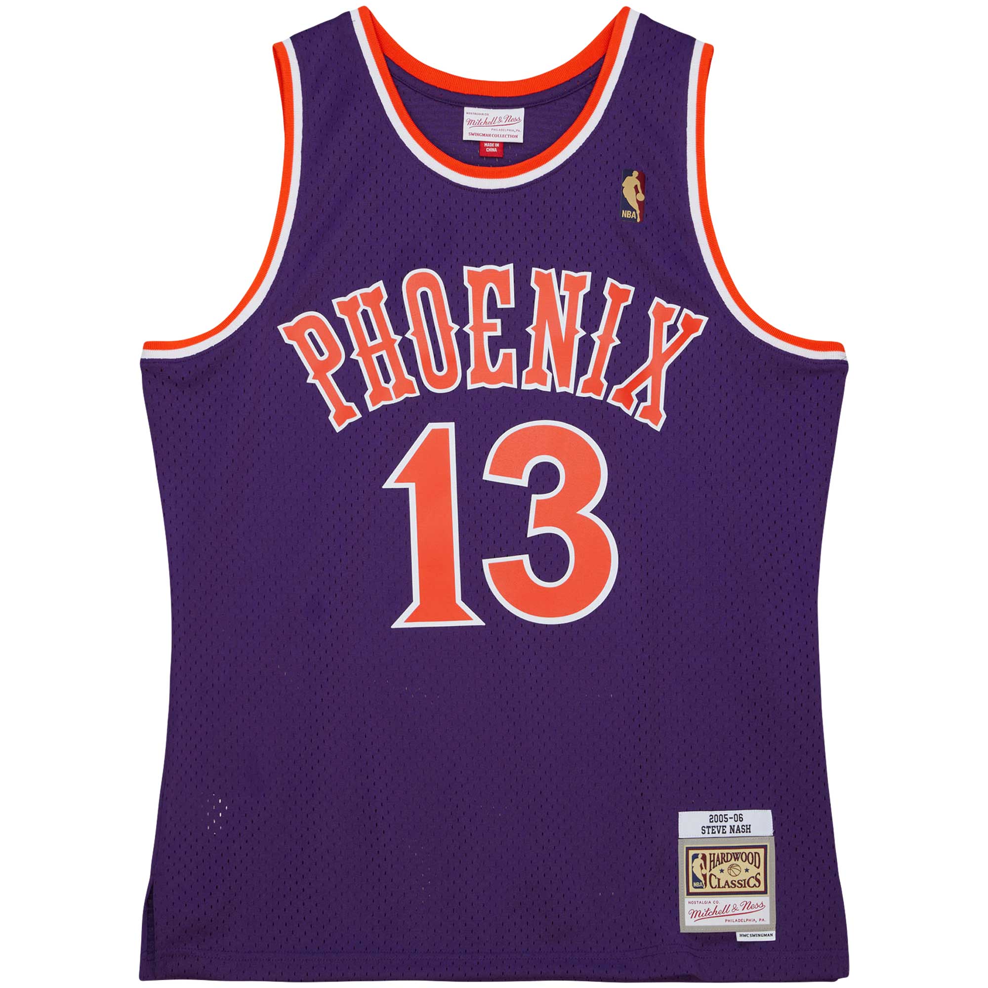 Steve Nash Phoenix Suns Mitchell & Ness 2001/02 Hardwood Classics Swingman Jersey - Purple - vstockx