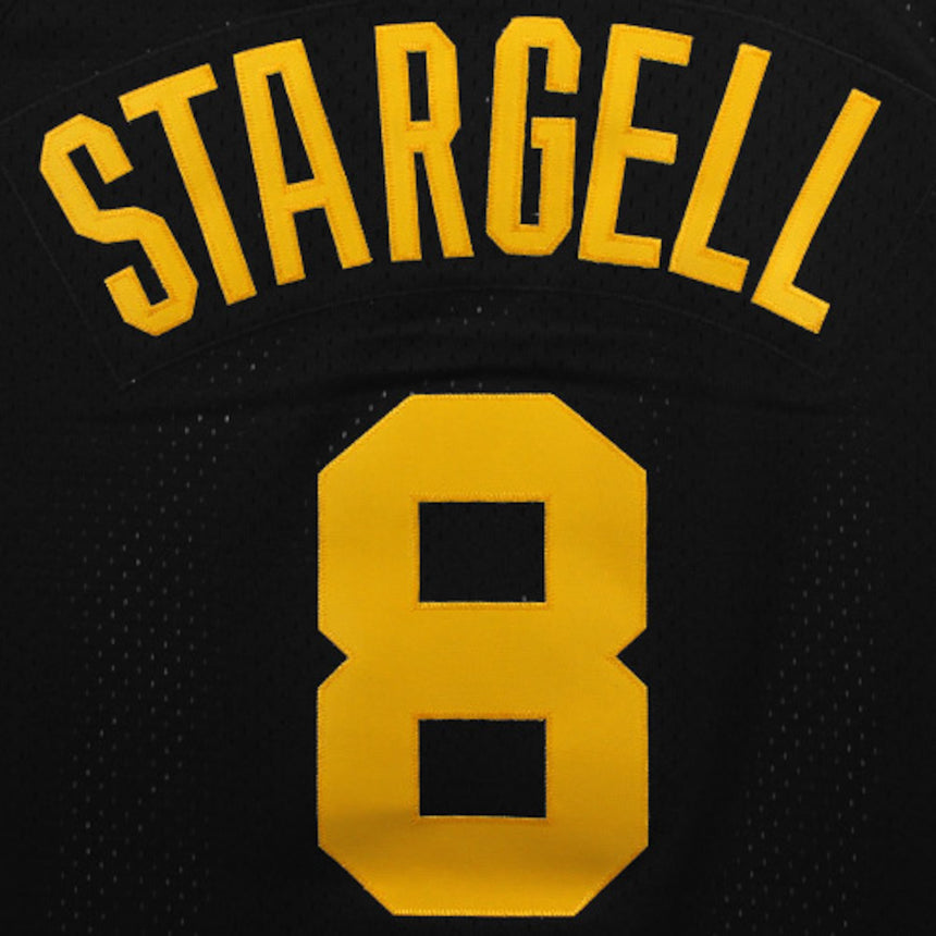 Men's Pittsburgh Pirates Willie Stargell Mitchell & Ness Black 1982 Authentic Cooperstown Collection Mesh Batting Practice Jersey - vstockx