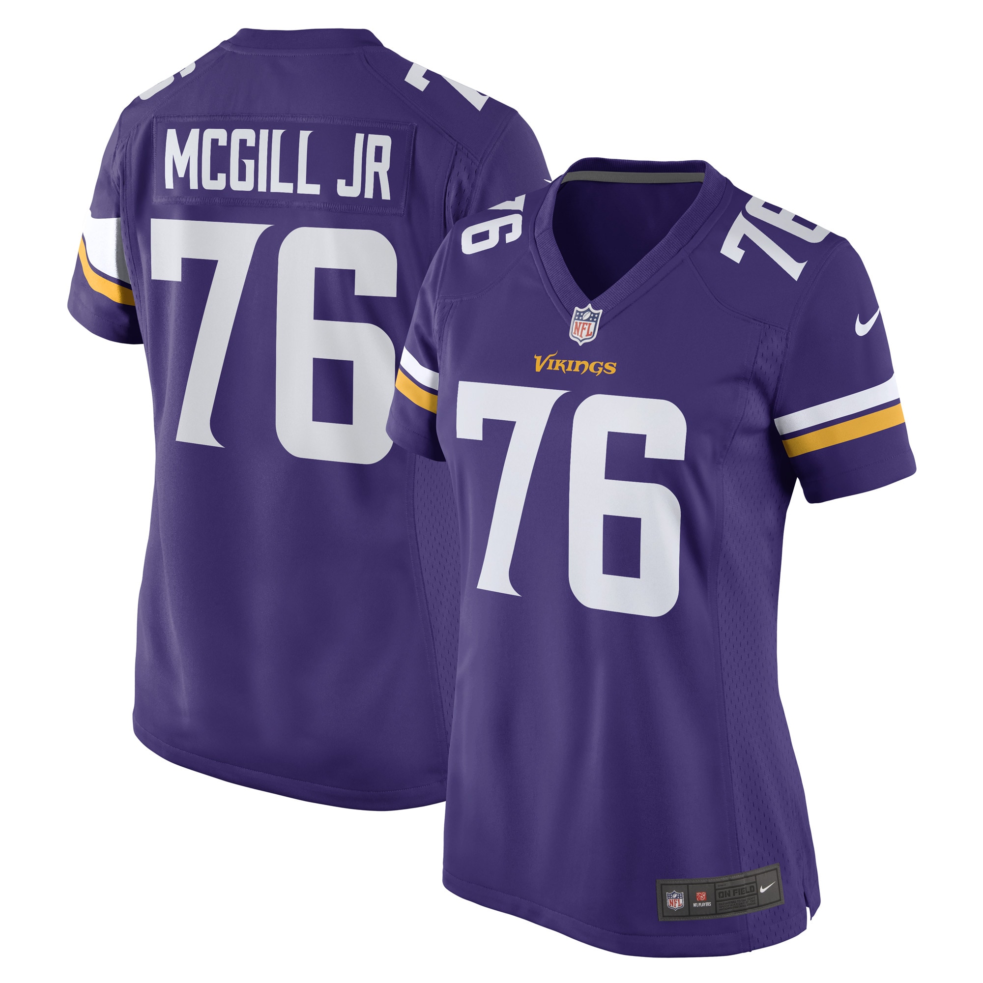 T.Y. McGill Jr. Minnesota Vikings Nike Women's Game Player Jersey - Purple - vstockx