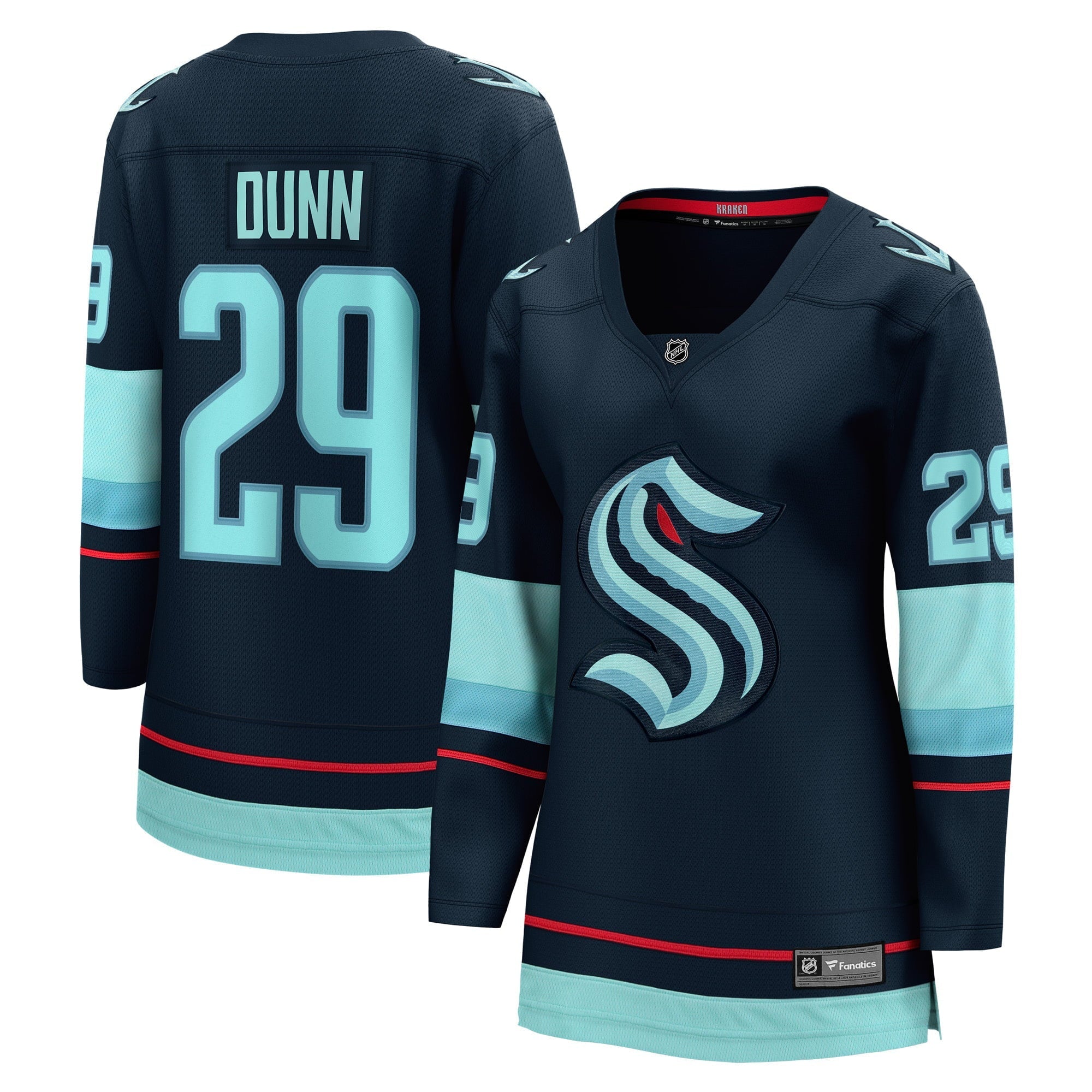 Women's Fanatics Branded Vince Dunn Deep Sea Blue Seattle Kraken Home Breakaway Player Jersey - vstockx