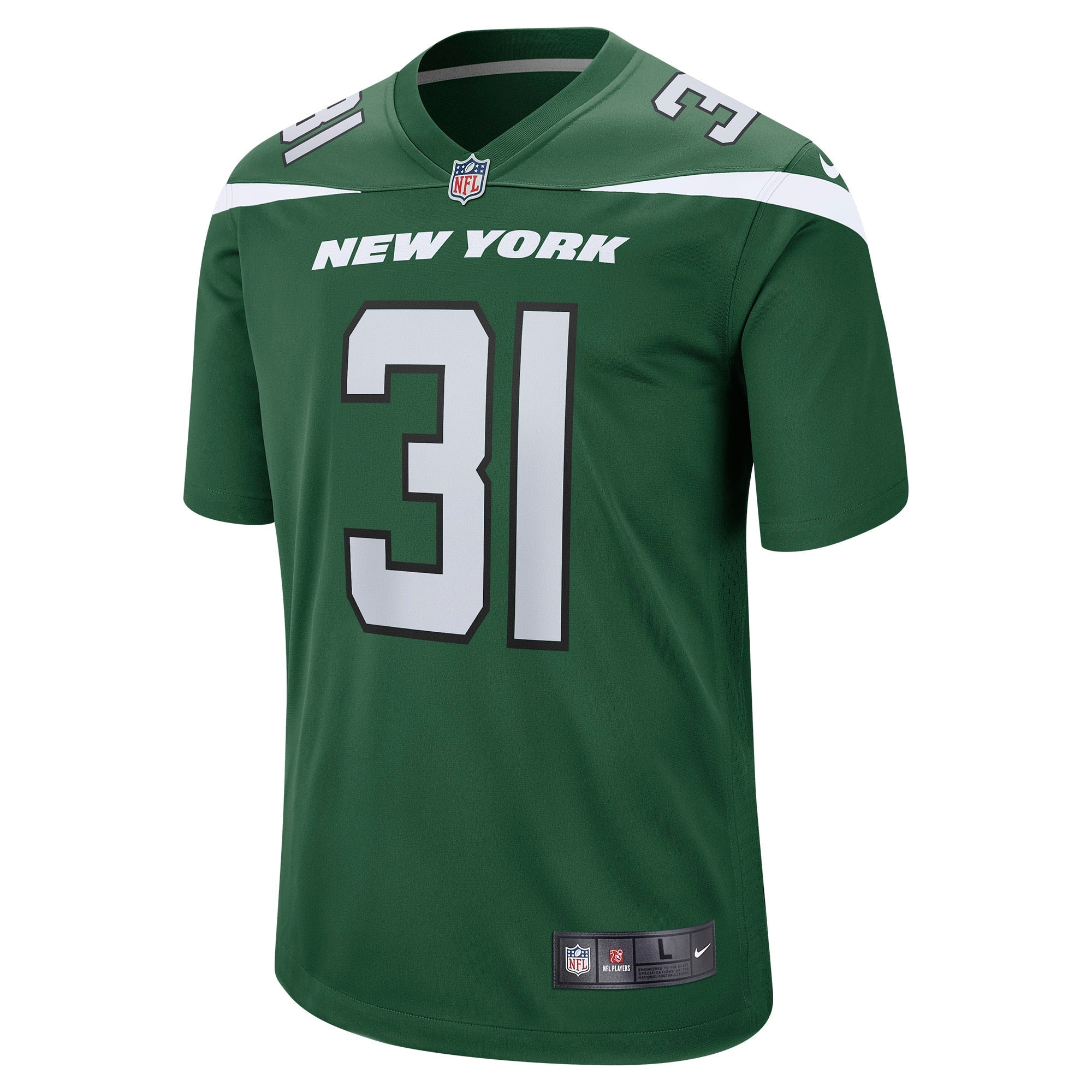 Men's Nike Craig James Gotham Green New York Jets Game Player Jersey - vstockx