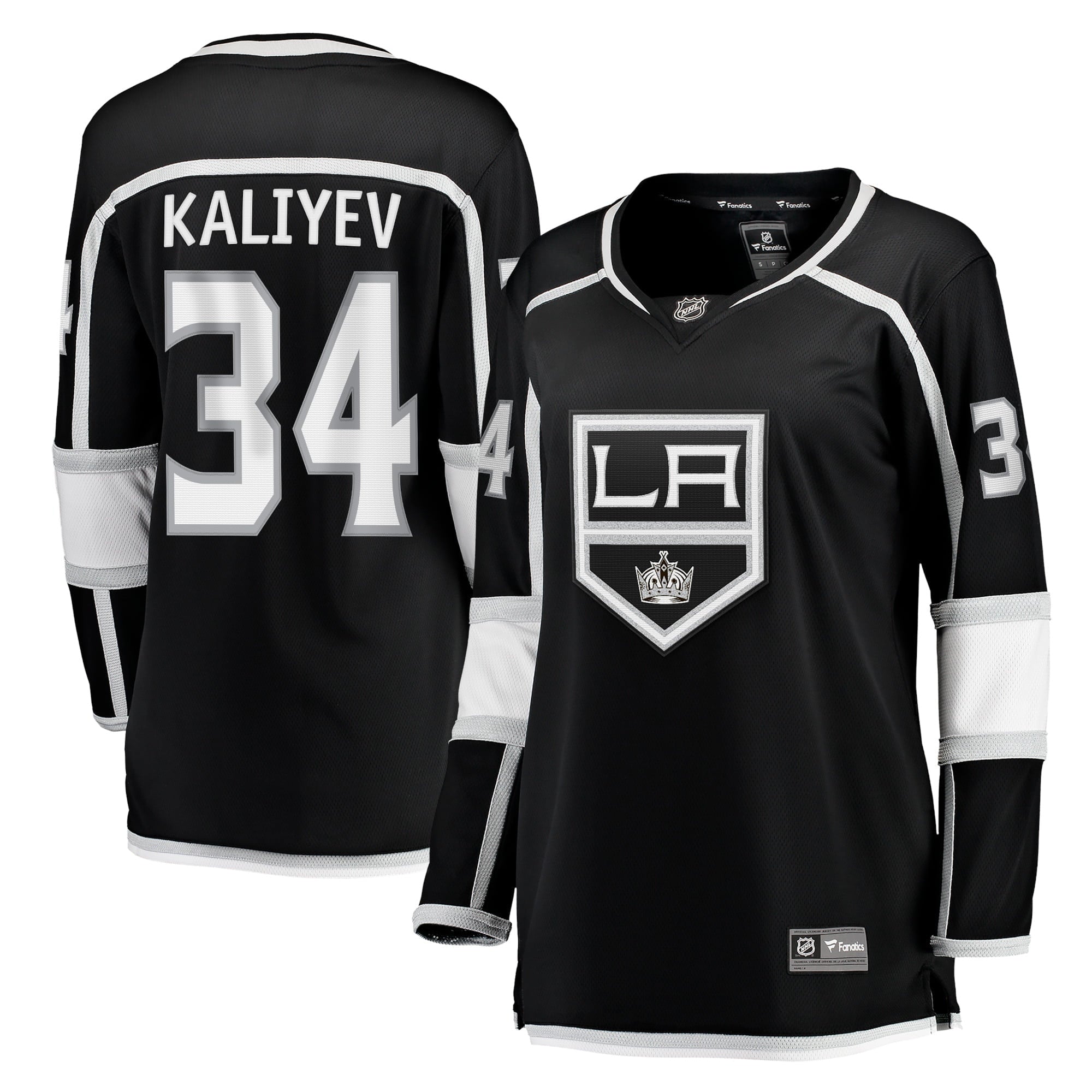 Women's Fanatics Branded Arthur Kaliyev Black Los Angeles Kings Home Breakaway Player Jersey - vstockx