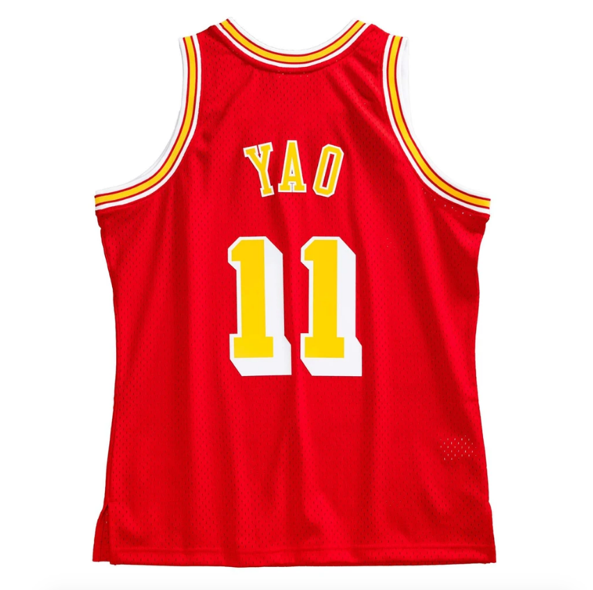 Men's Yao Ming Houston Rockets 2004-05 Red Swingman Replica Jersey By Mitchell & Ness - vstockx
