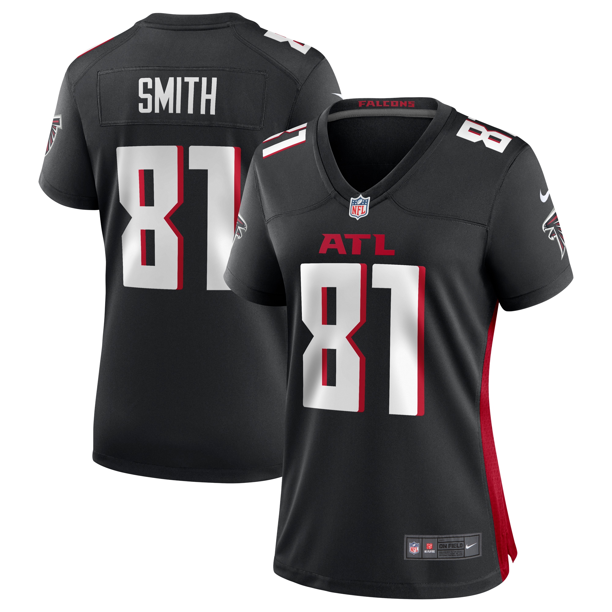Jonnu Smith Atlanta Falcons Nike Women's Game Player Jersey - Black - vstockx