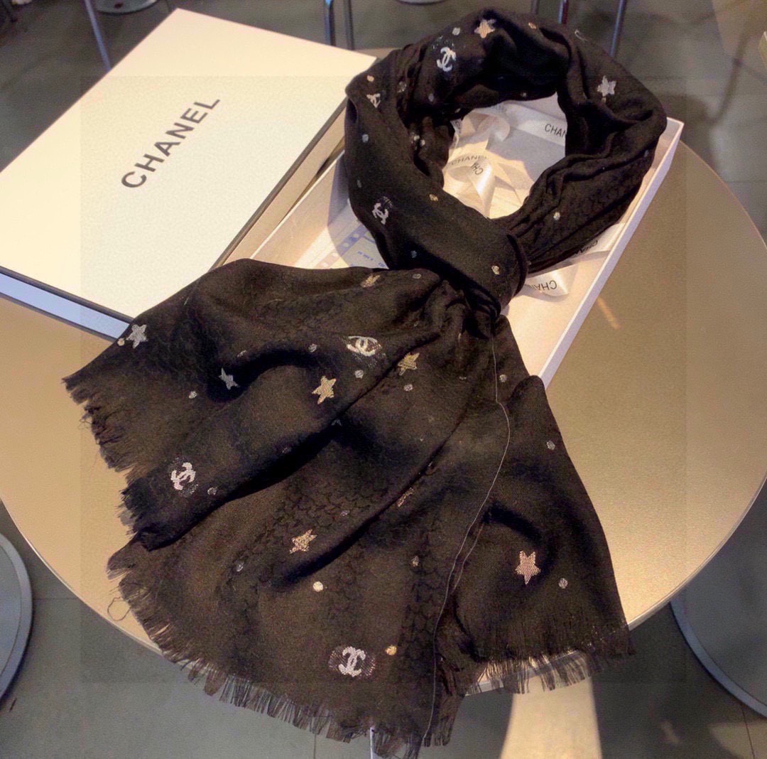 Streetwear Scarf CHANEL 329007 SIZE:90*200cm - vstockx