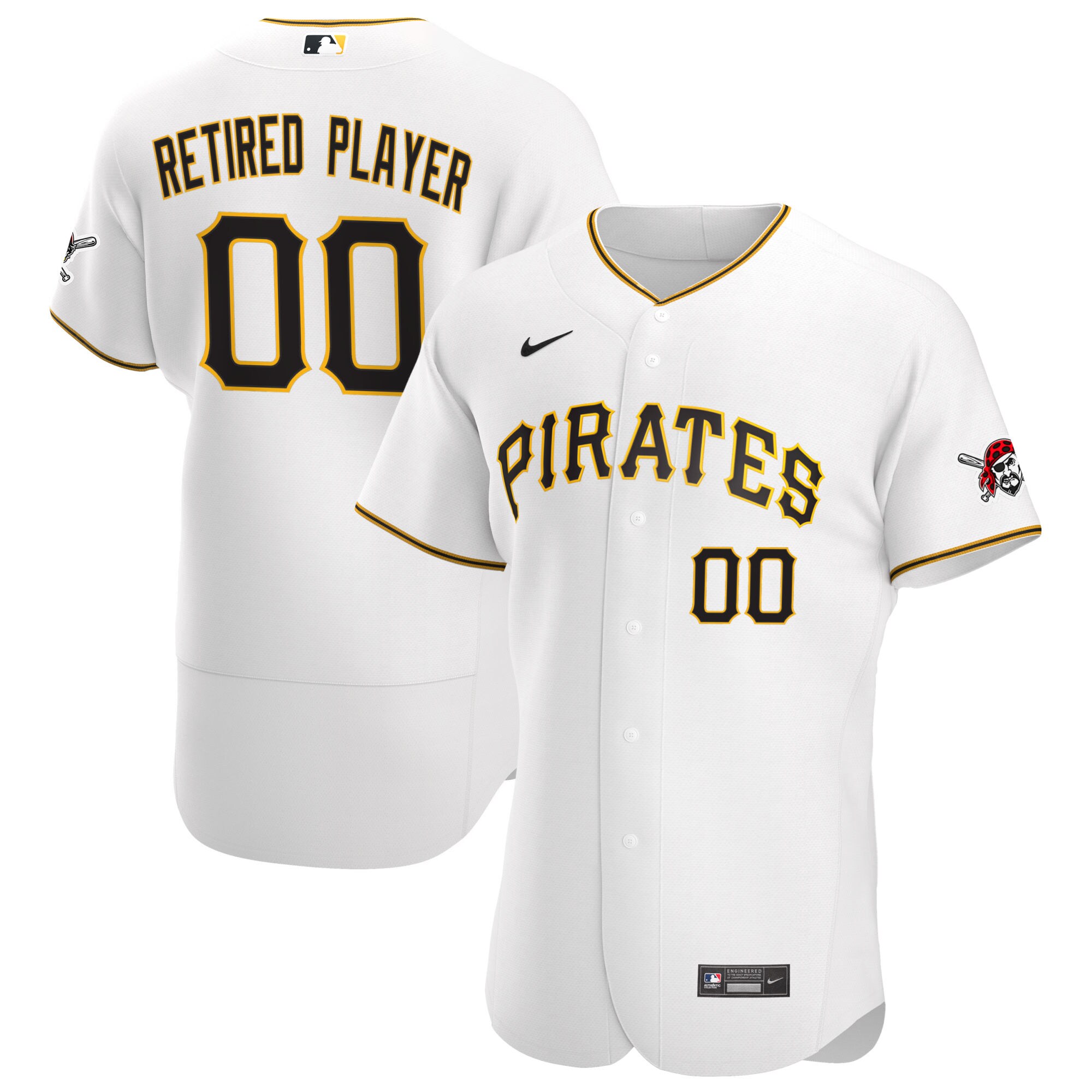 Pittsburgh Pirates Nike Home Pick-A-Player Retired Roster Authentic Jersey - White - vstockx