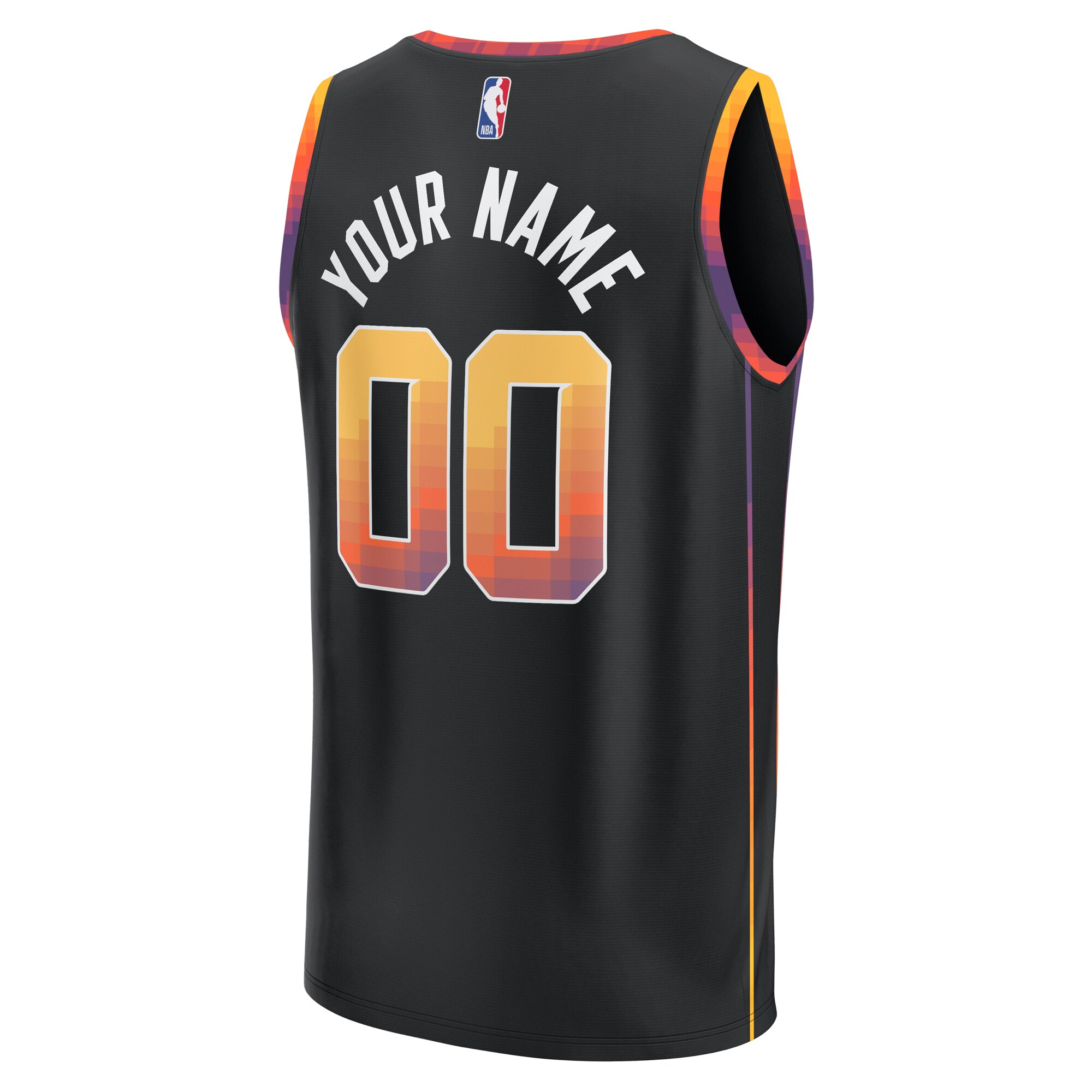 Phoenix Suns Fanatics Branded Youth Fast Break Replica Custom Jersey - Statement Edition - Black - vstockx