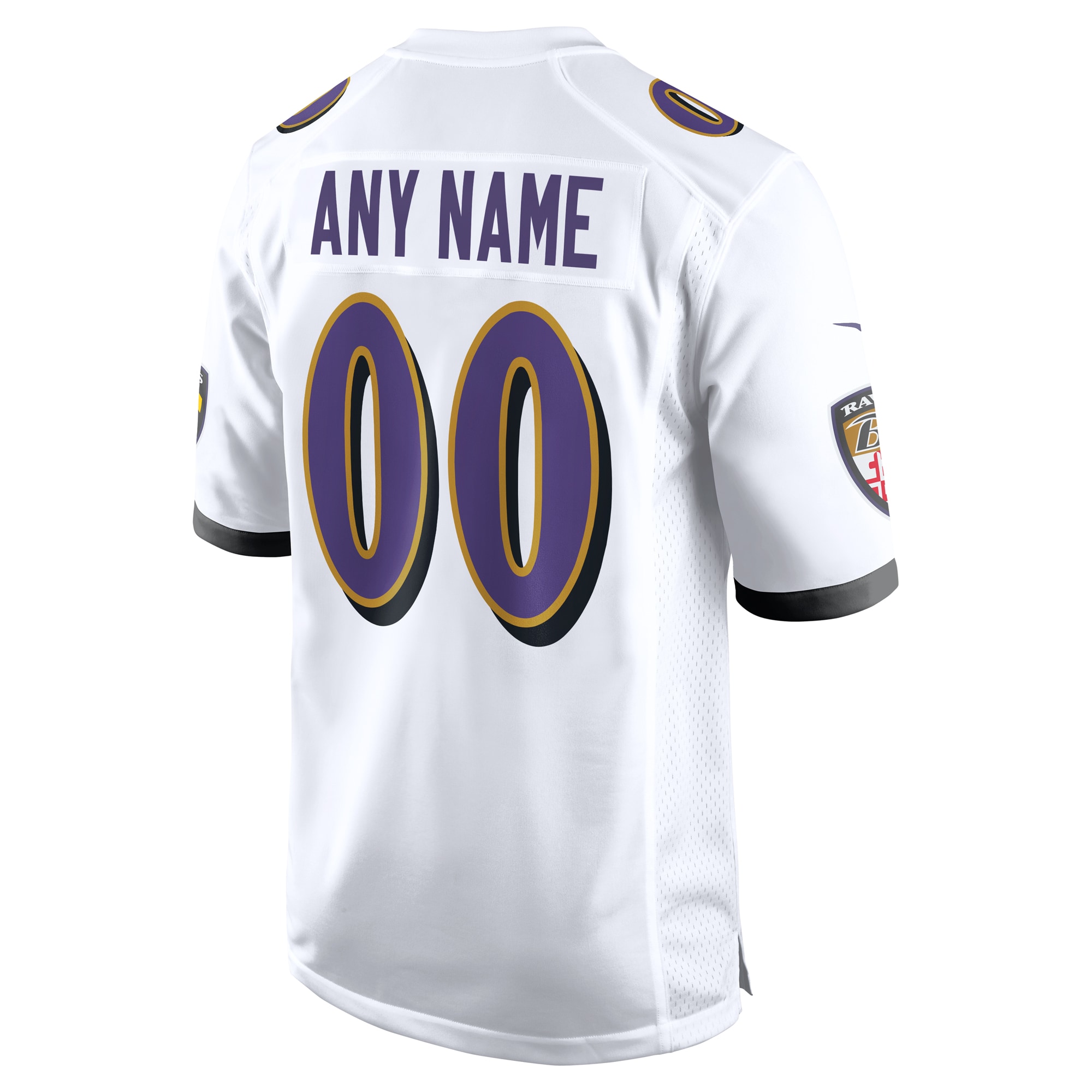 Baltimore Ravens Nike Custom Game Jersey - White - vstockx