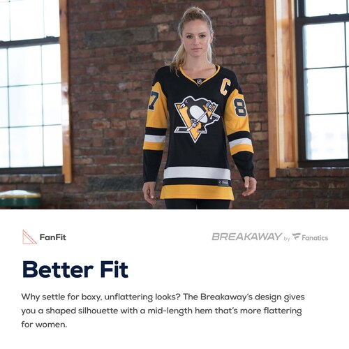 Women's Fanatics Branded Chad Ruhwedel Black Pittsburgh Penguins Premier Breakaway Player Jersey - vstockx
