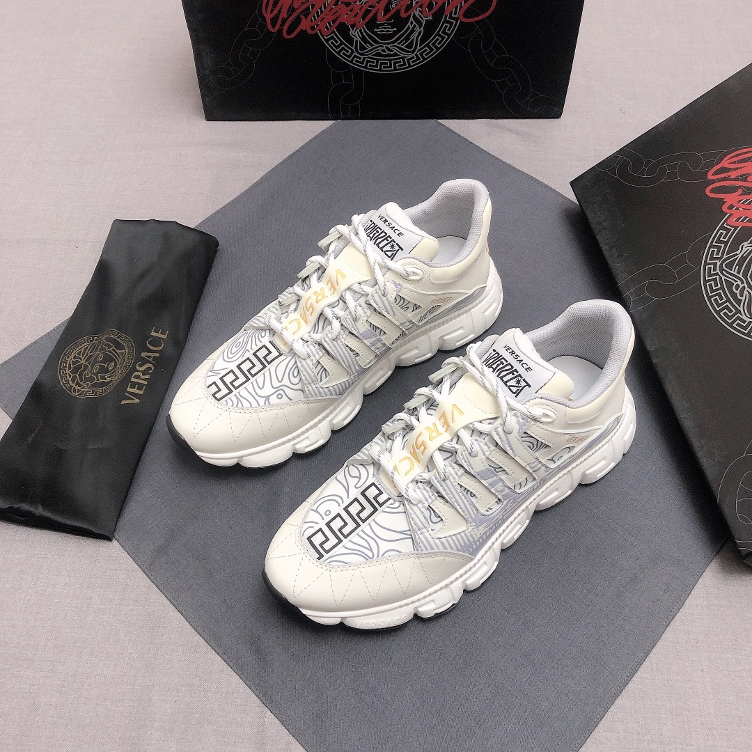 Versace Trigreca White Blue (W) - vstockx