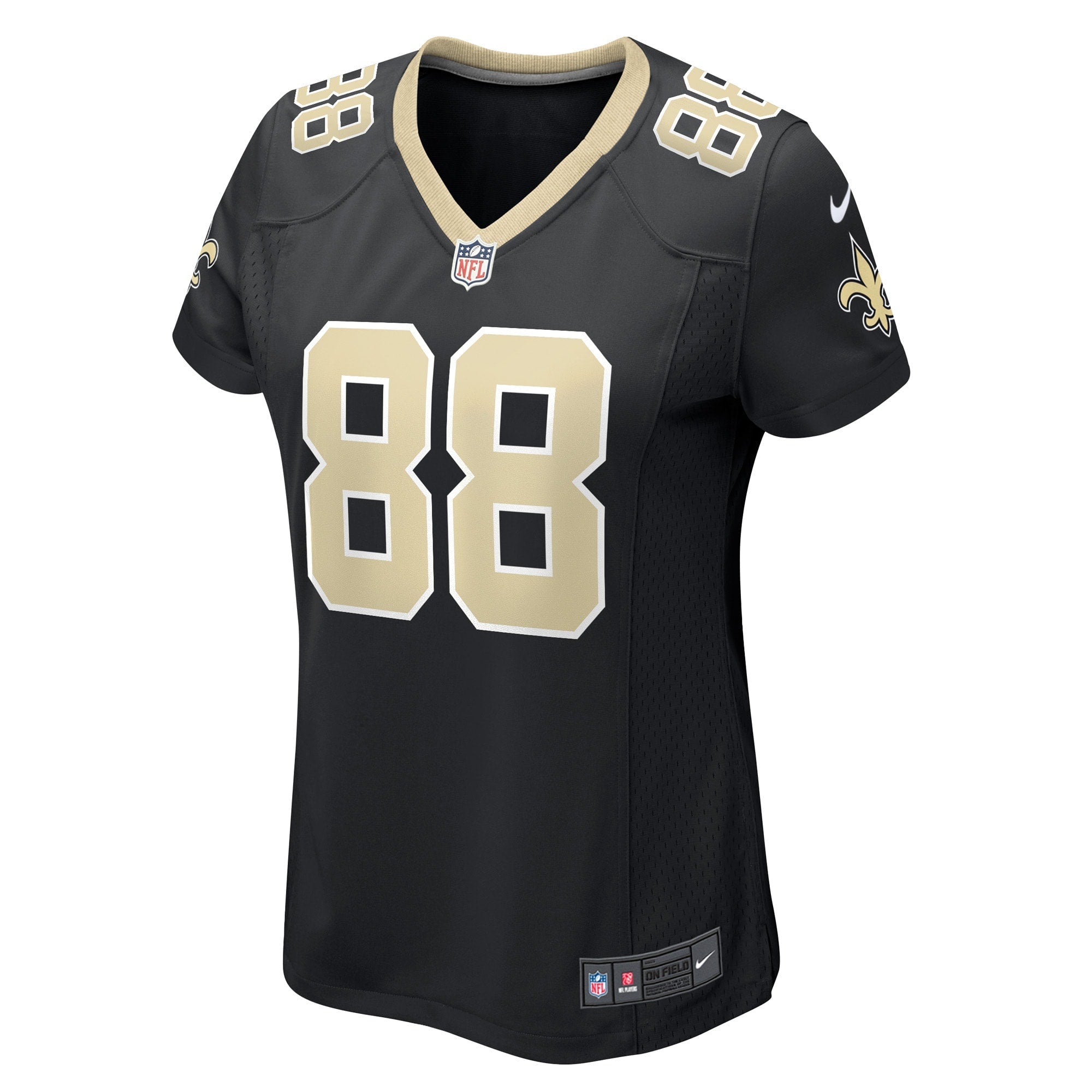 Women's Nike J.P. Holtz Black New Orleans Saints Game Player Jersey - vstockx