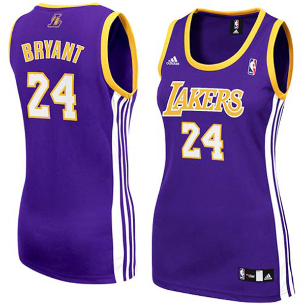 Women's Los Angeles Lakers Kobe Bryant Road Jersey - Purple - vstockx