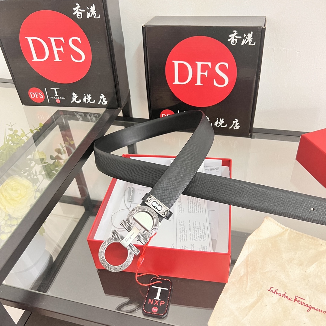 Streetwear Belt Ferragamo 320199 size:3.5cm - vstockx