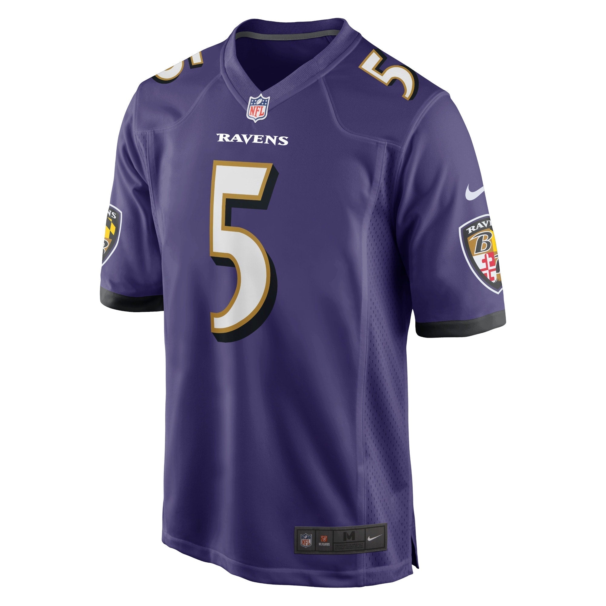 Men's Nike Brett Hundley Purple Baltimore Ravens Home Game Player Jersey - vstockx