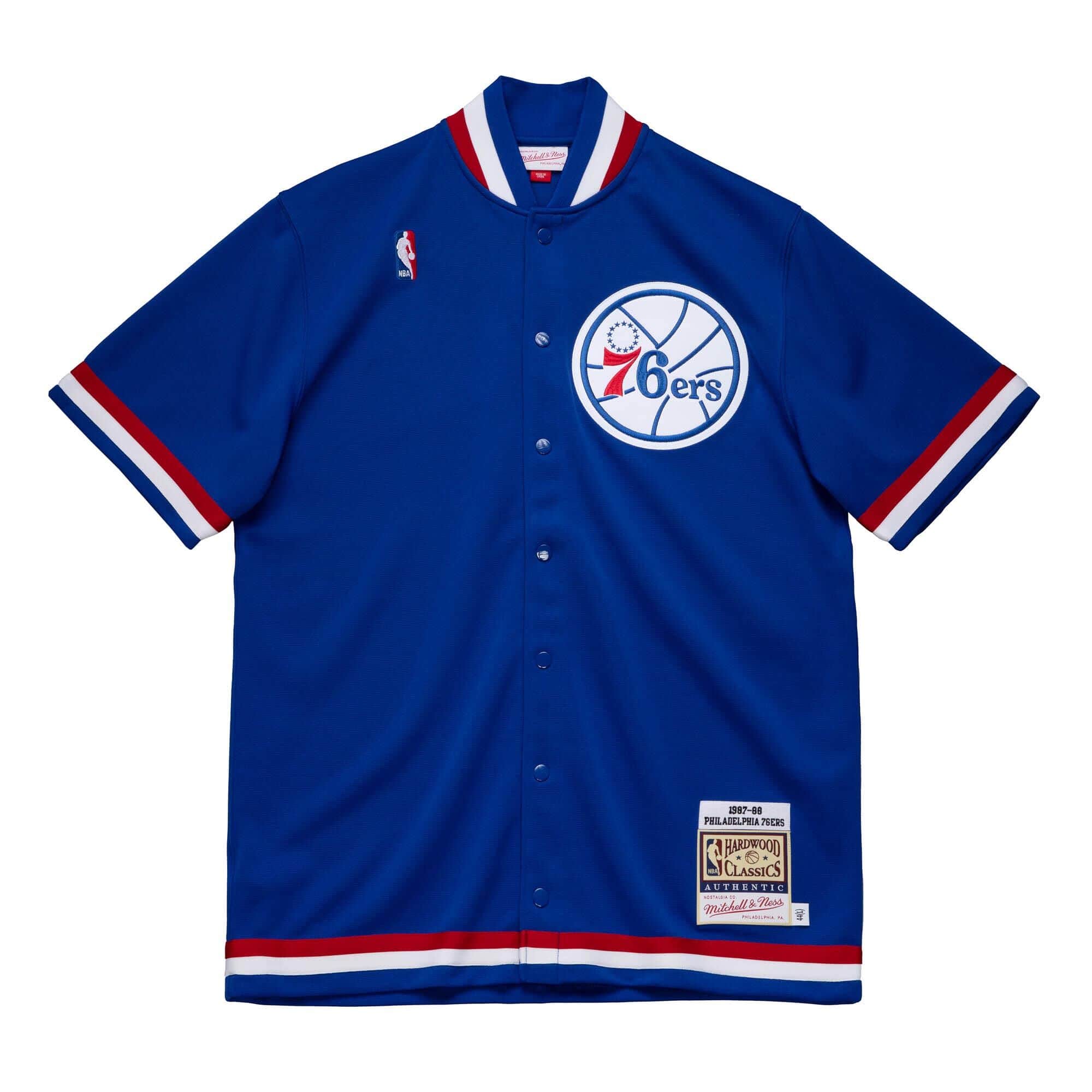Authentic Philadelphia 76ers 1987-88 Shooting Shirt - vstockx