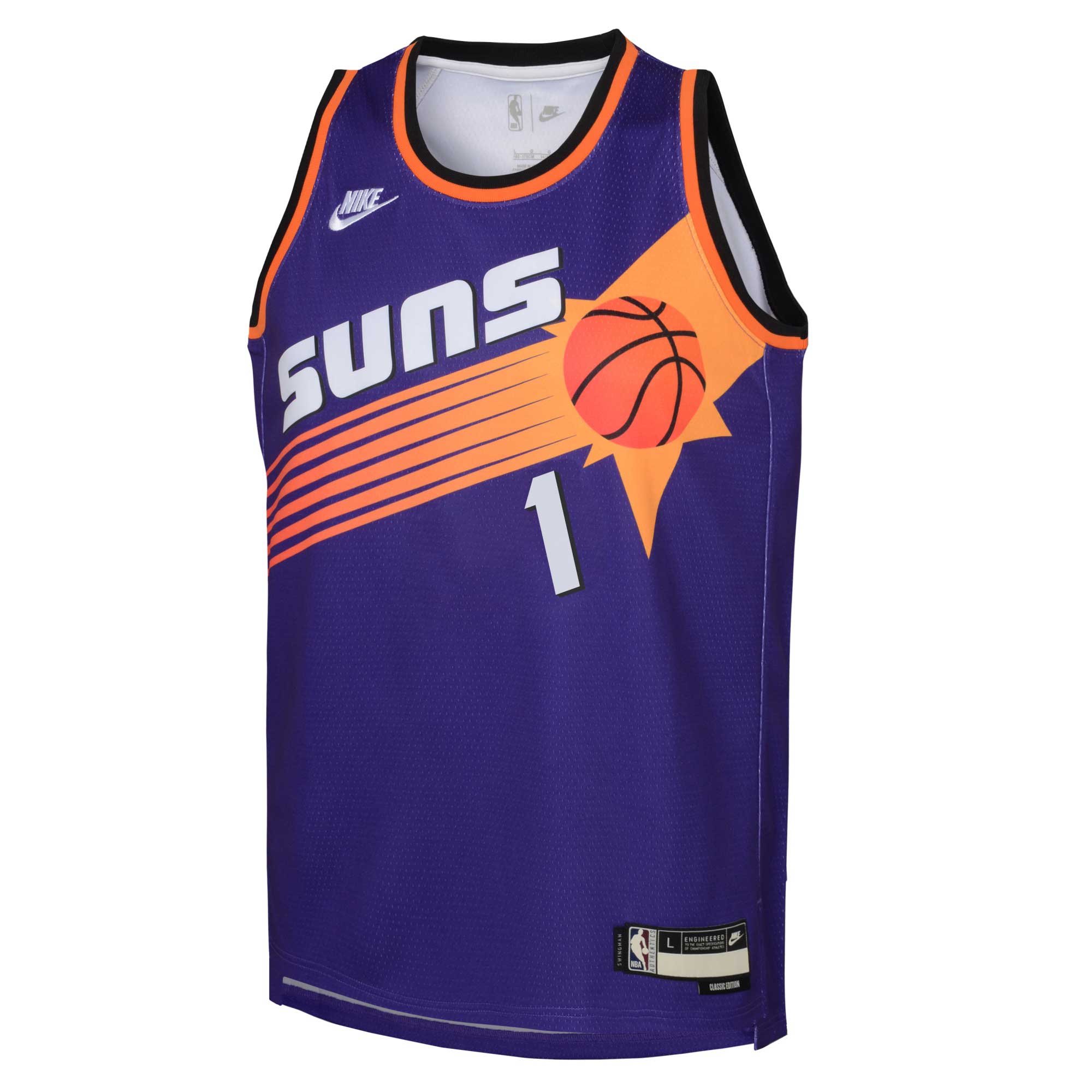 Devin Booker Phoenix Suns Nike Youth 2022/23 Swingman Jersey Purple - Classic Edition - vstockx