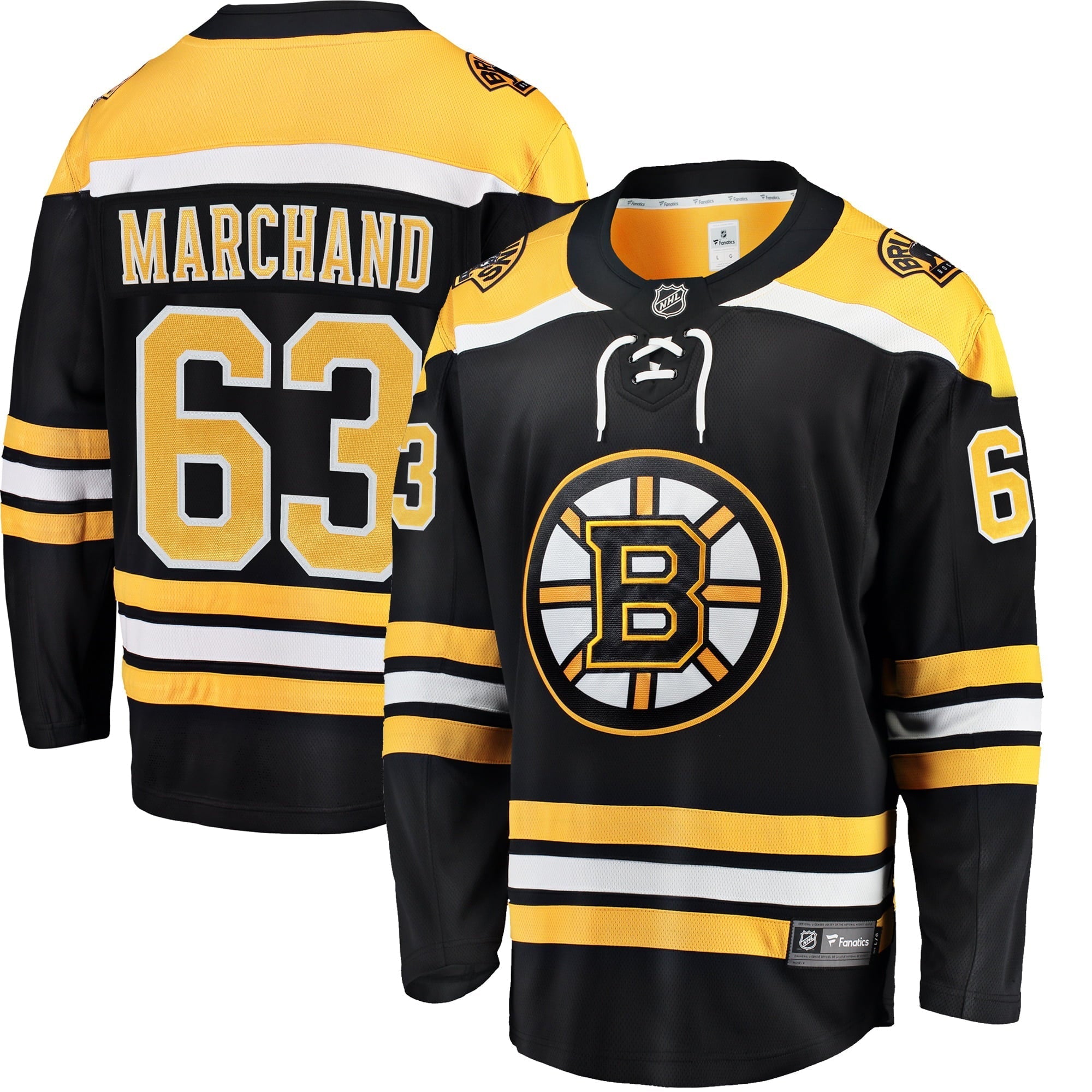 Men's Fanatics Branded Brad Marchand Black Boston Bruins Breakaway Player Jersey - vstockx