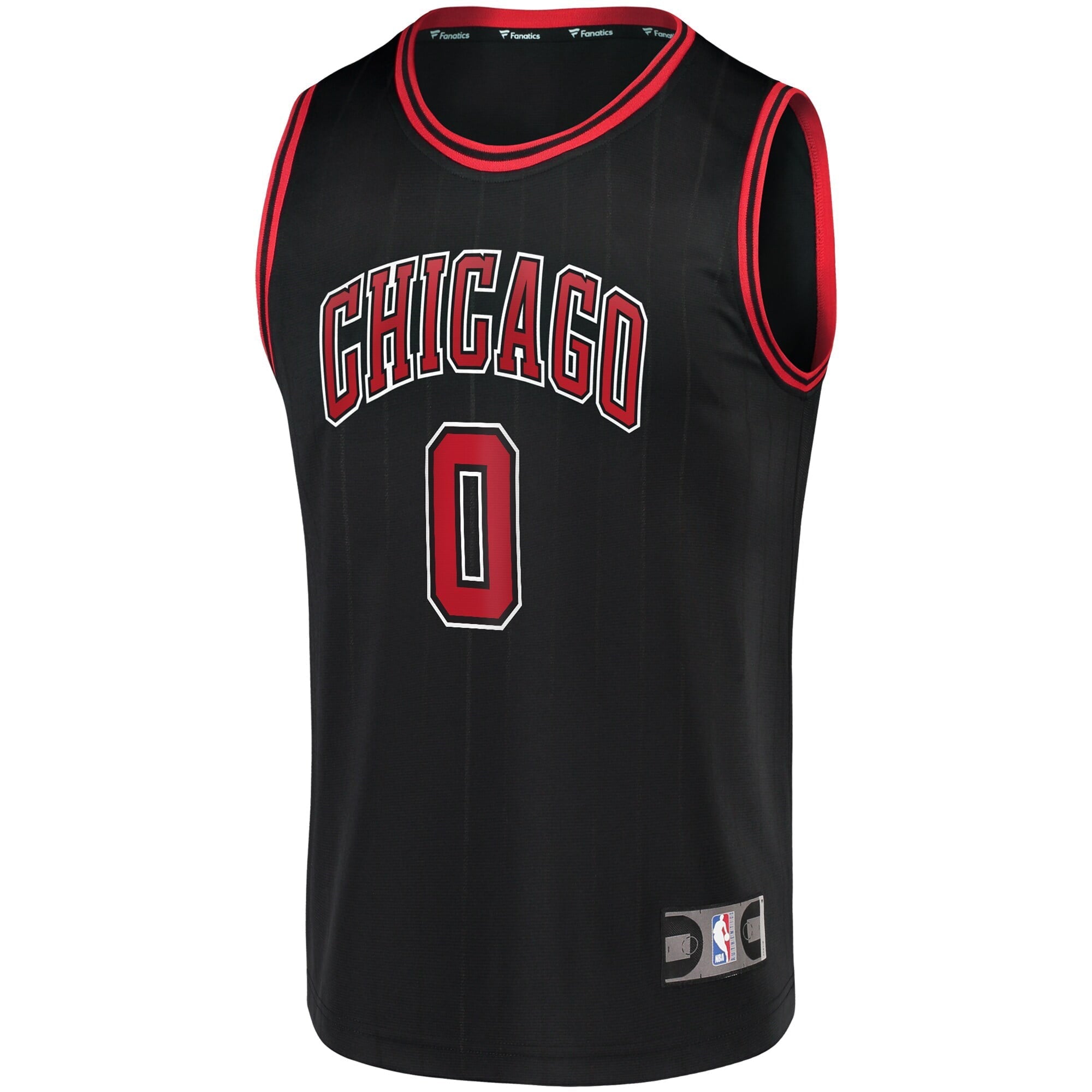 Men's Fanatics Branded Coby White Black Chicago Bulls Fast Break Replica Jersey - Statement Edition - vstockx