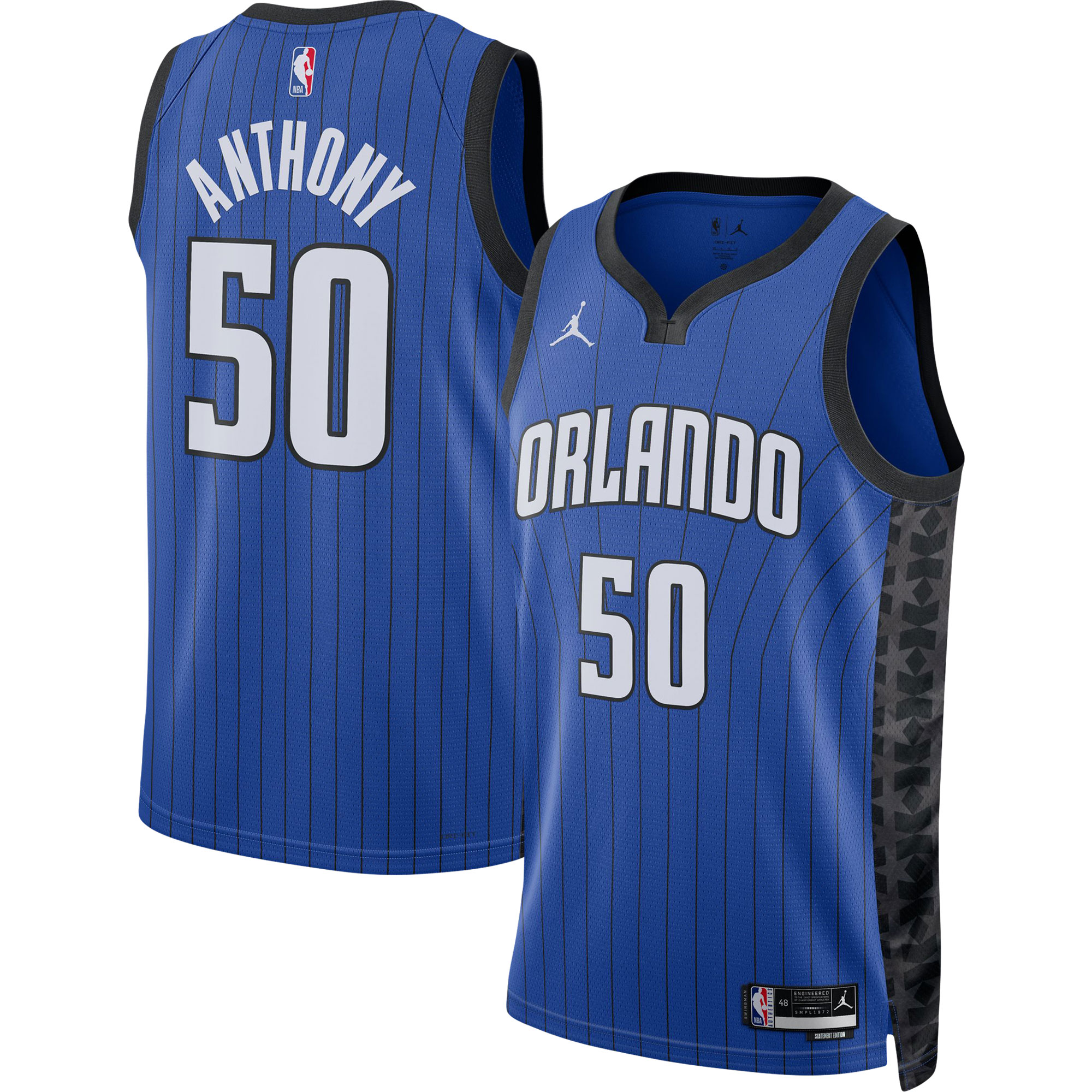 Cole Anthony Orlando Magic Jordans Brand Unisex Swingman Jersey - Statement Edition - Blue - vstockx