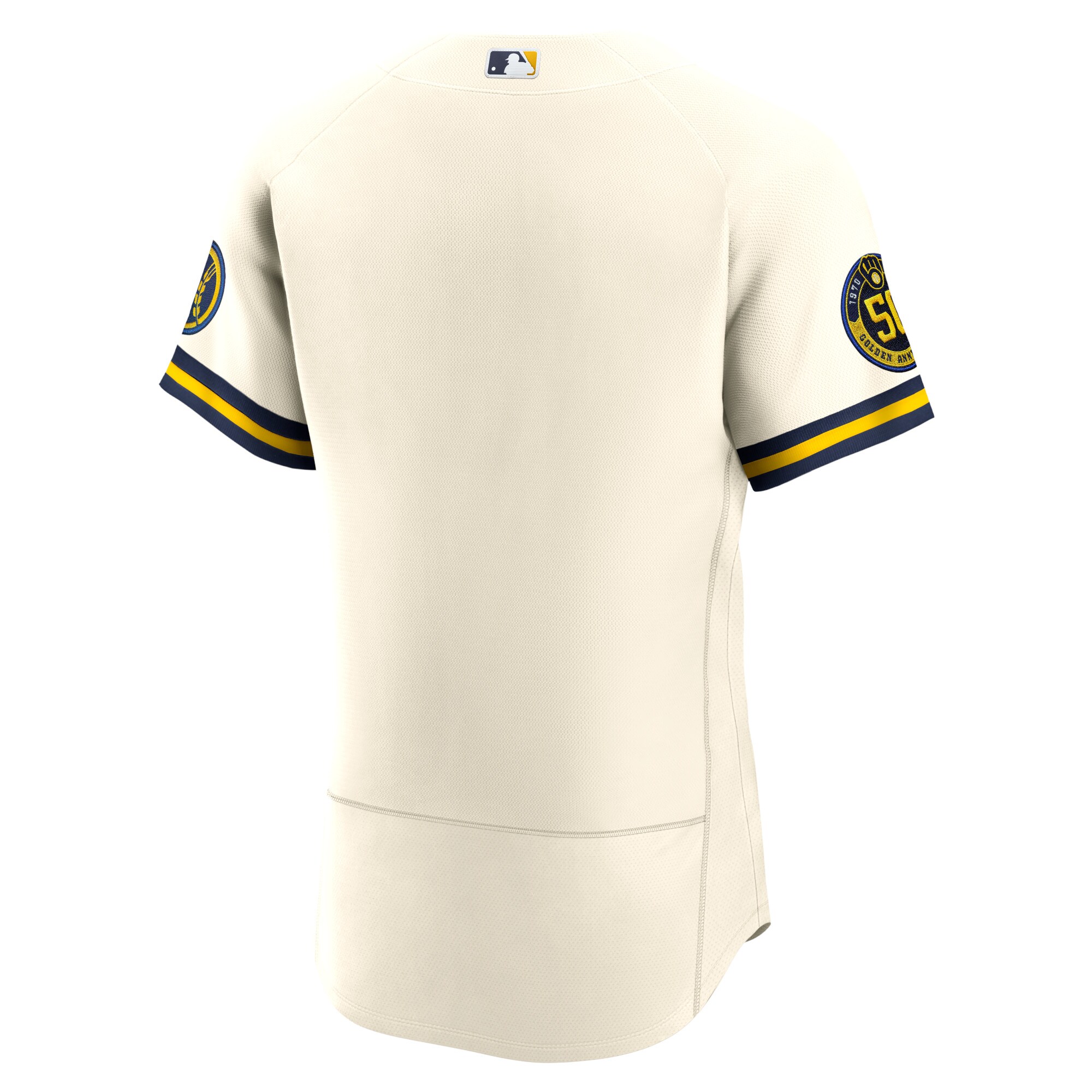Milwaukee Brewers Nike Home Authentic Team Jersey - Cream - vstockx