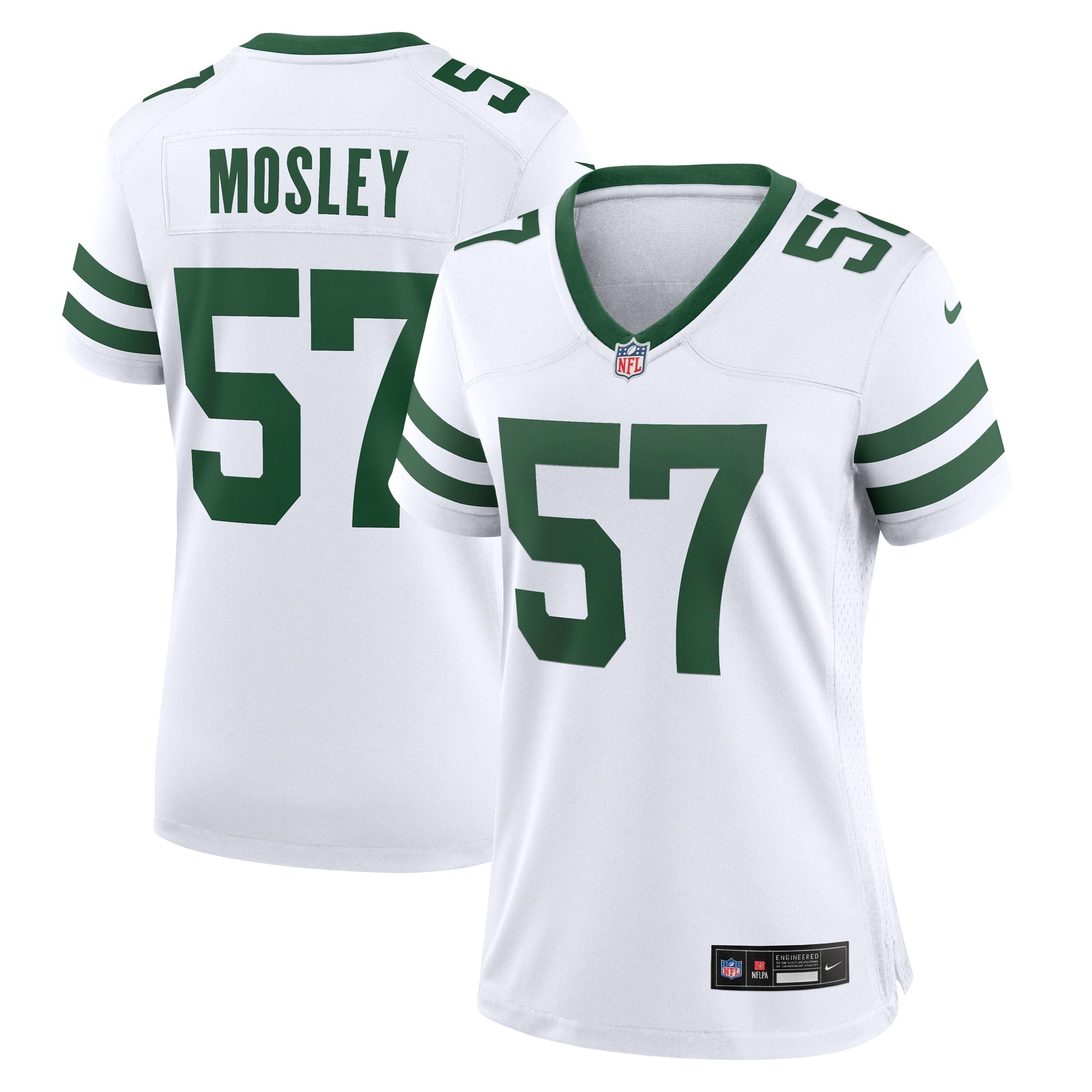 Women's Nike C.J. Mosley White New York Jets Legacy Player Game Jersey - vstockx