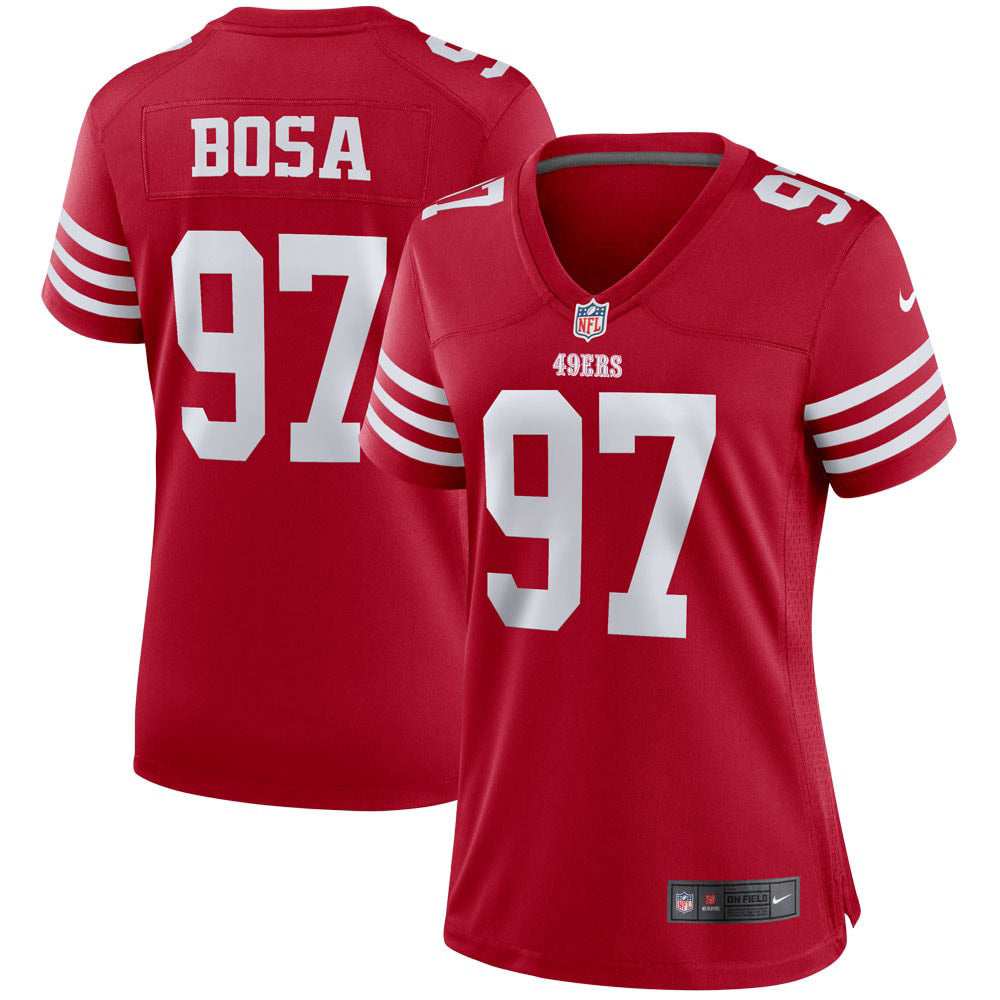 Women's San Francisco 49ers Nick Bosa Player Game Jersey Scarlet - vstockx